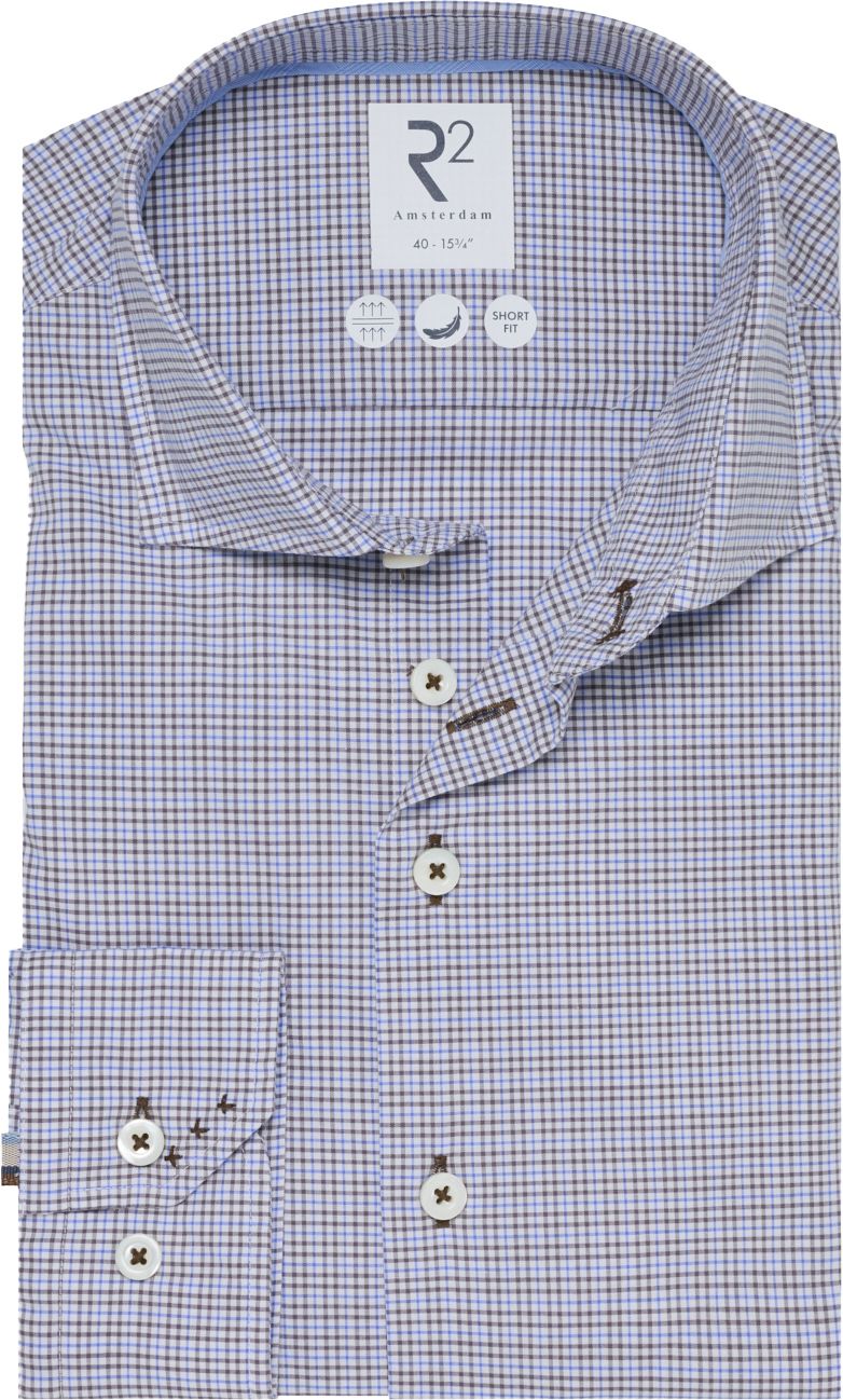 R2 Chemise Classic Bleu A Carreaux  130.WSP.138-041 commander en ligne | Suitable