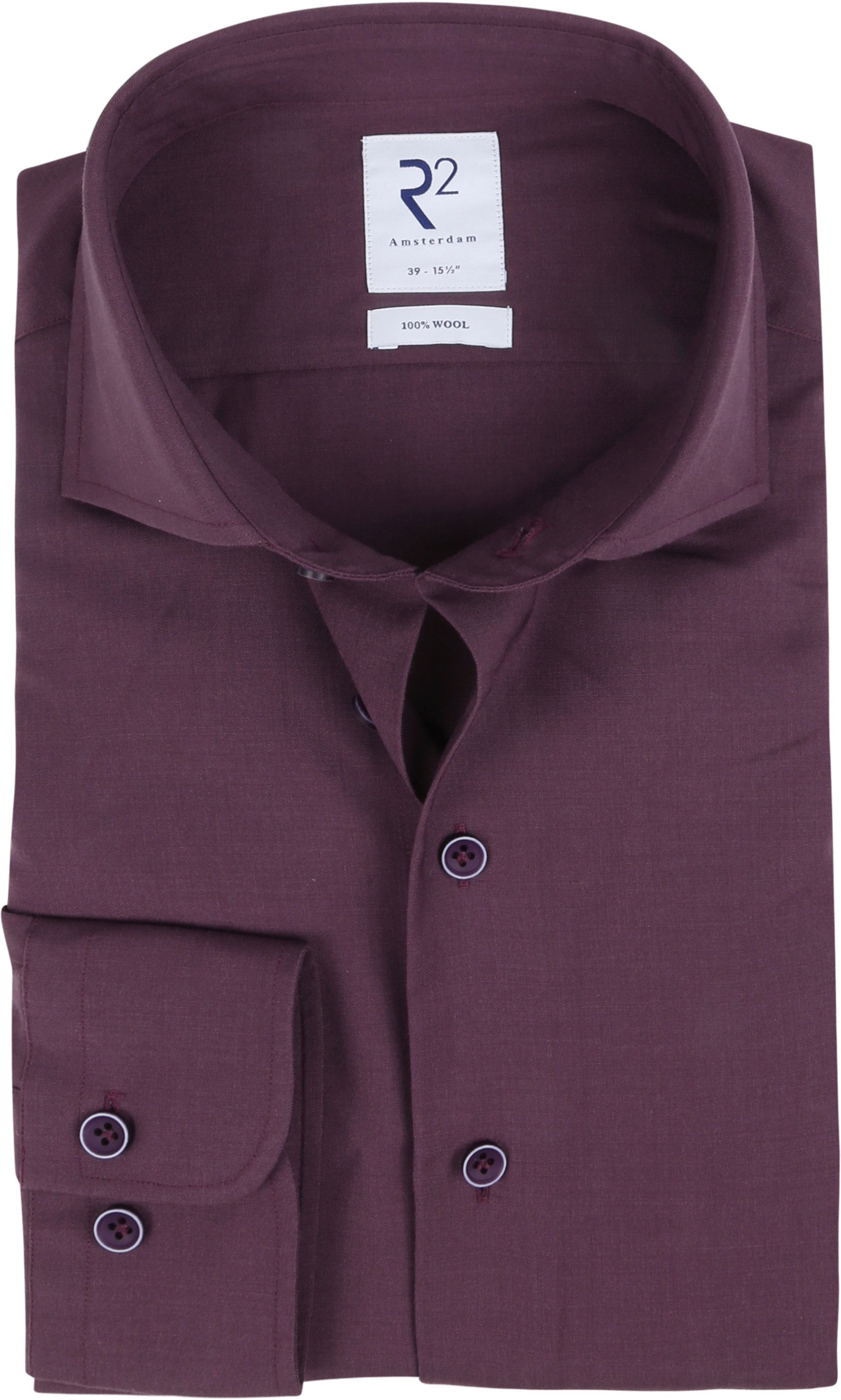 R2 Shirt Merino Wool Purple size 14.5