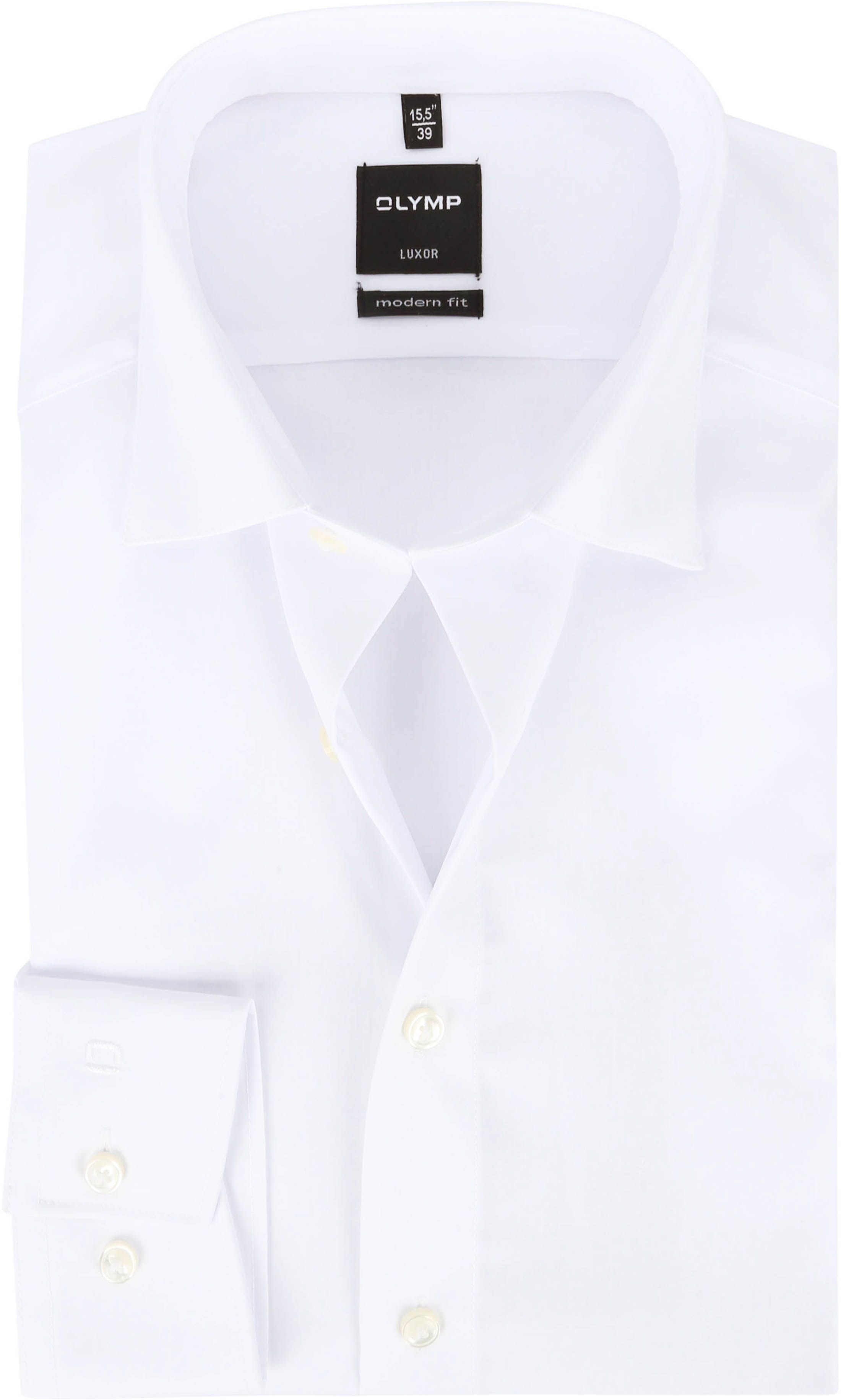 OLYMP Chemise Luxor Solid Blanc taille 39