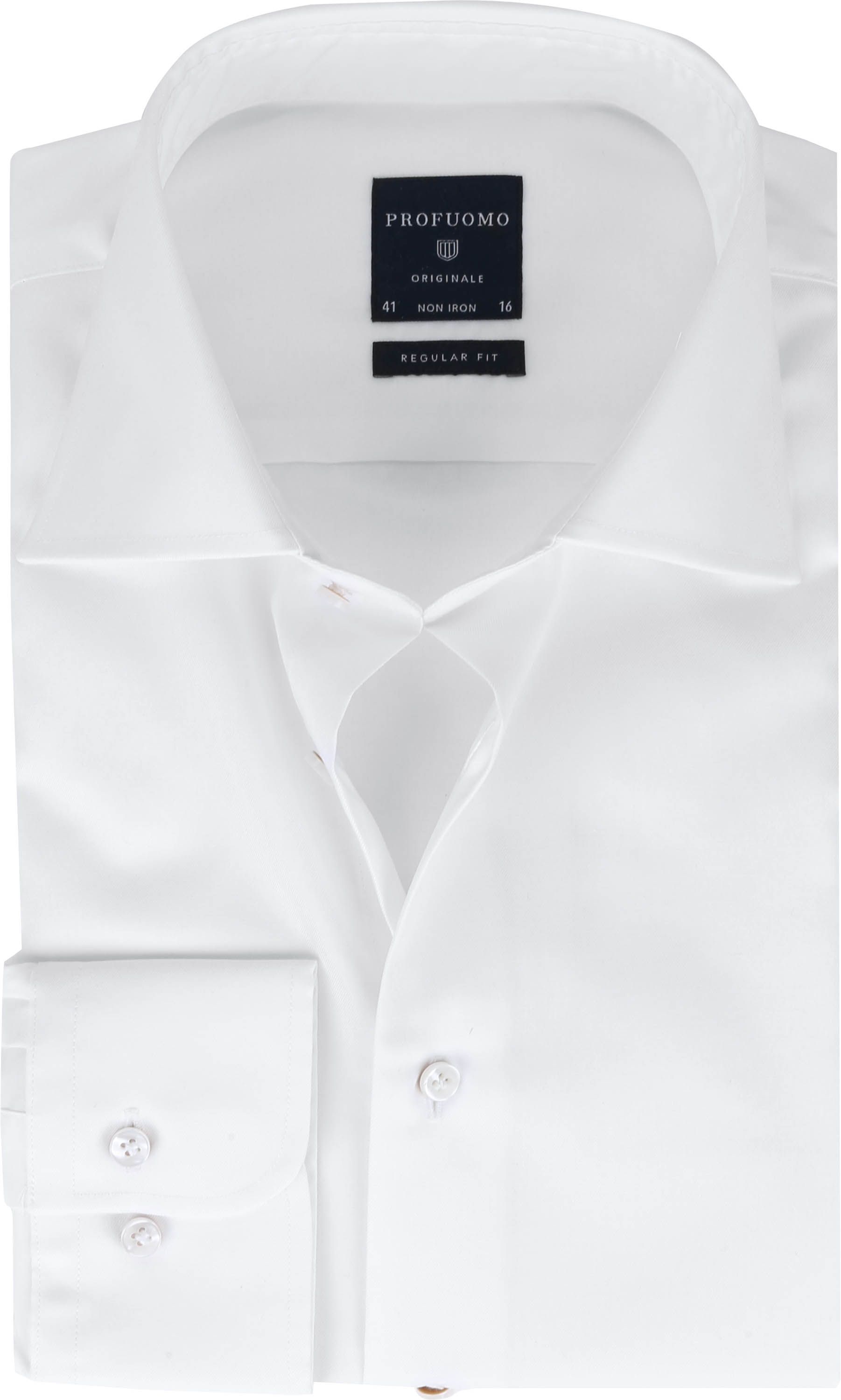 Profuomo Originale Shirt RF Wit White size 15