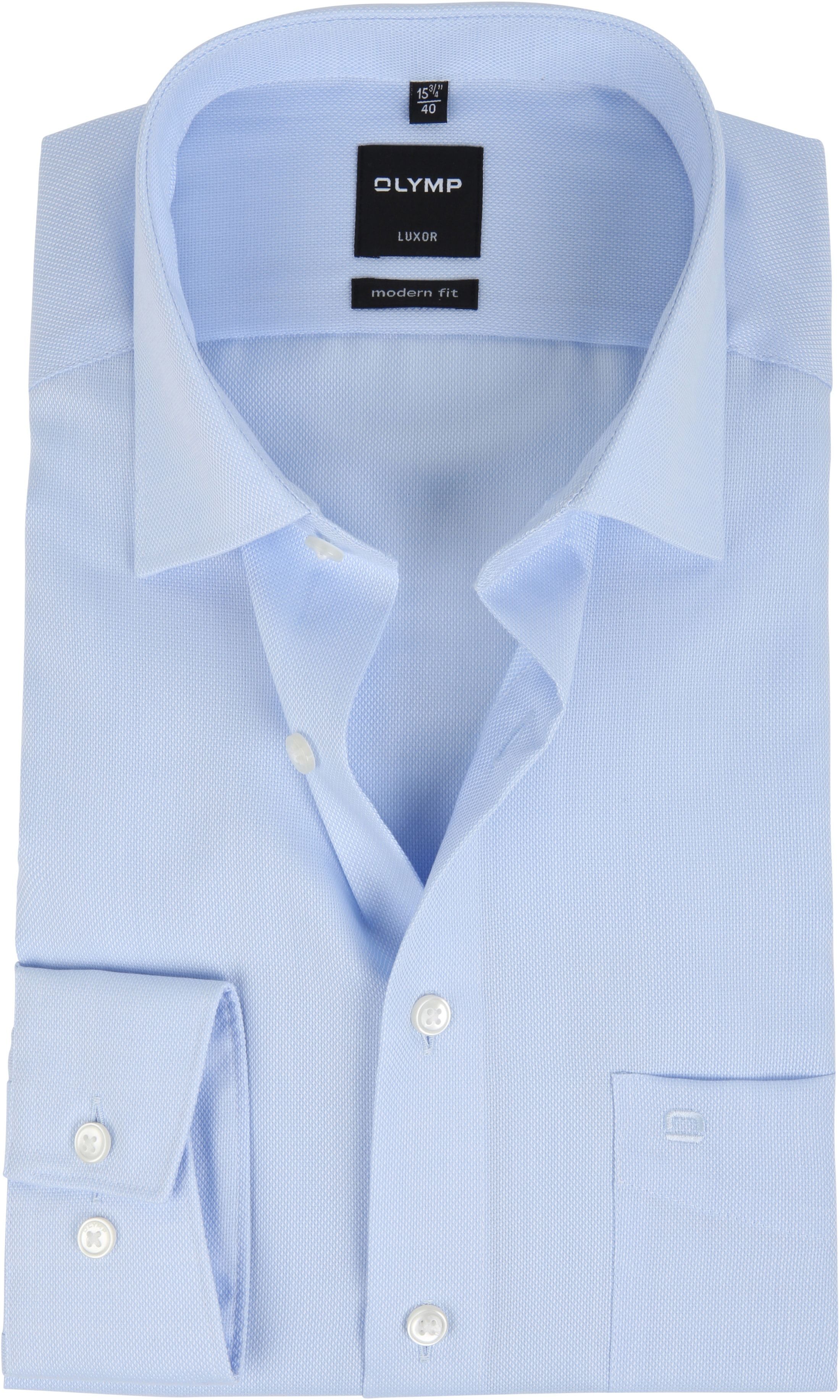 Olymp Luxor Modern Fit Shirt Blue Derby 039064-11
