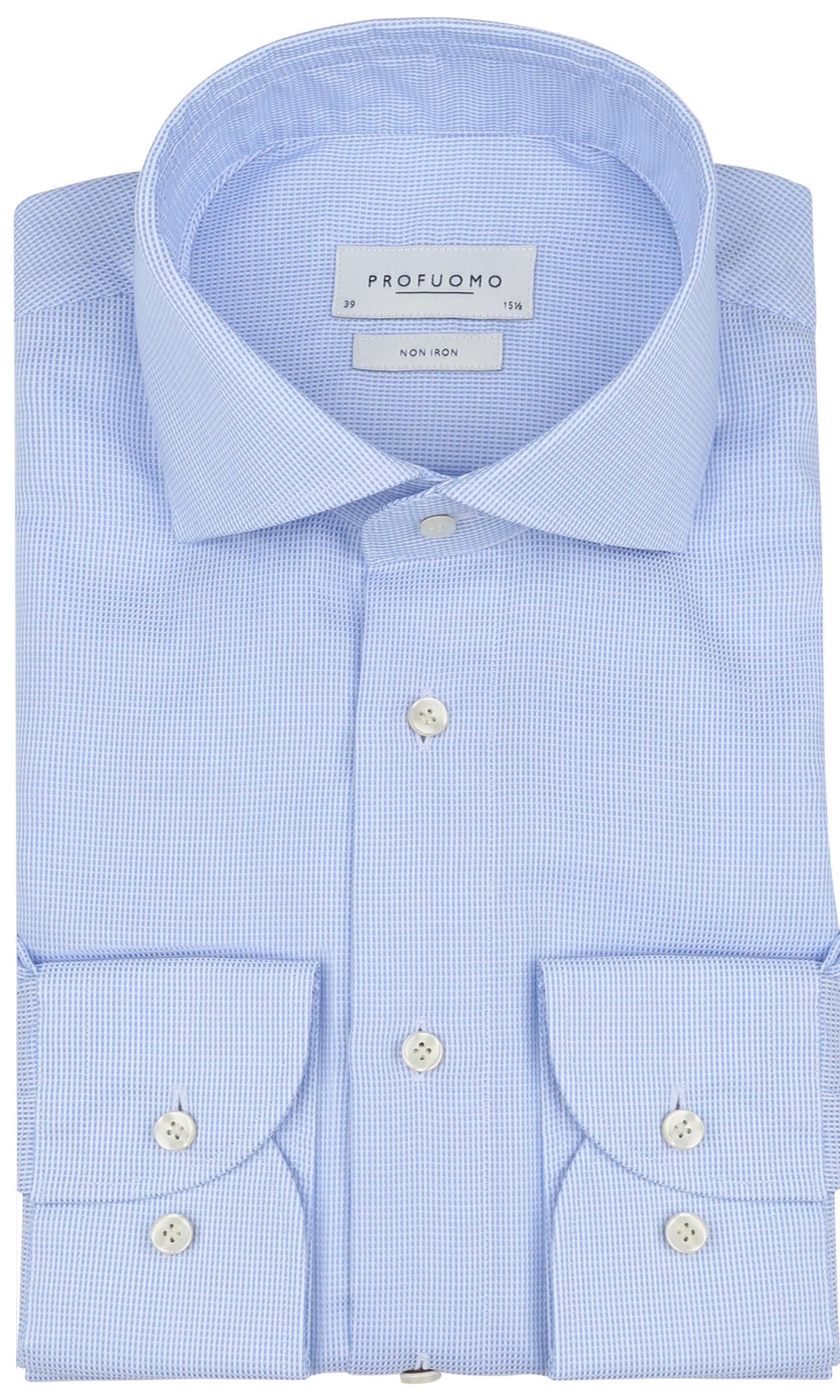 Profuomo Dobby Overhemd Print Lichtblauw PPWH10017B-M1 kopen | Suitable