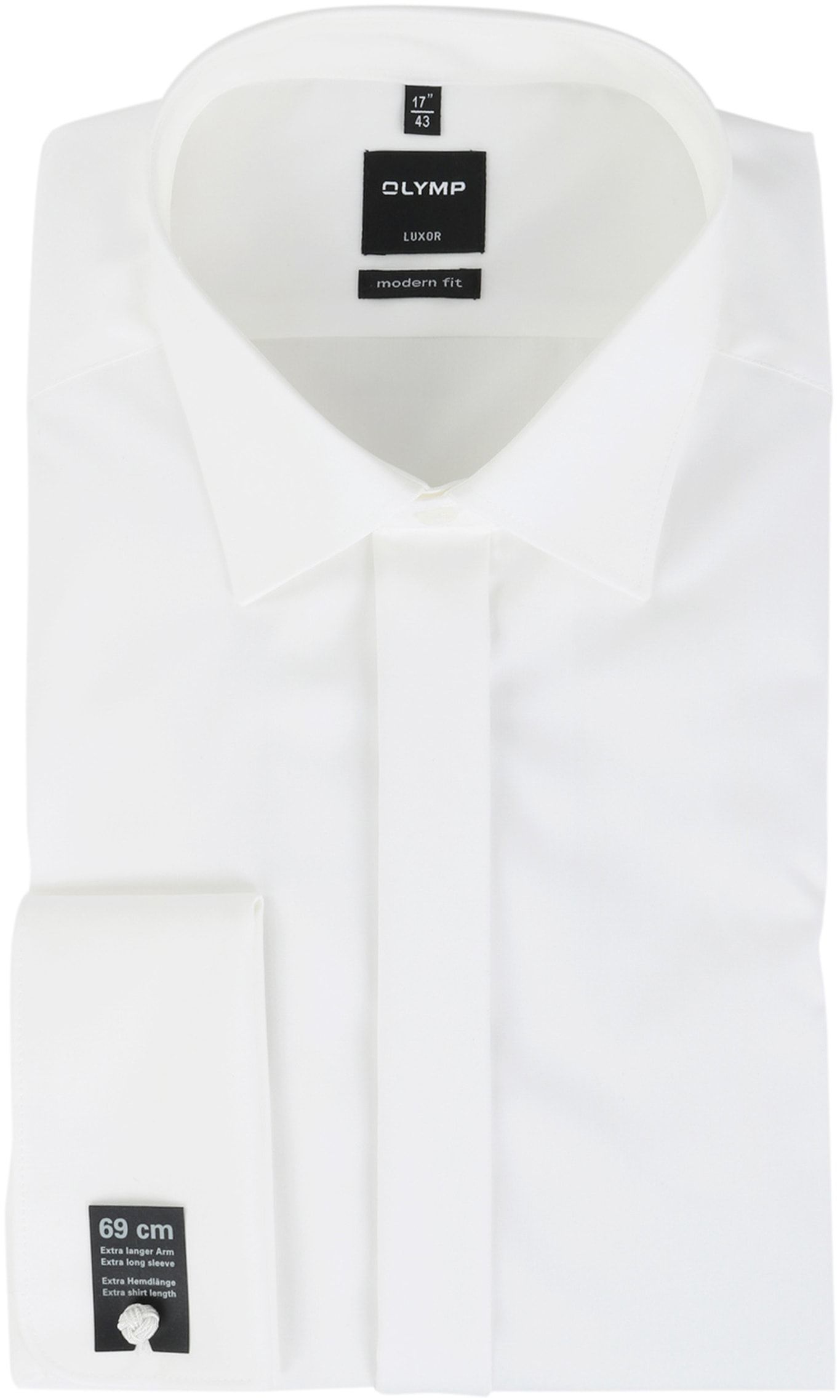 Olymp Extra Long Sleeve Wedding Shirt Off White 039470-21