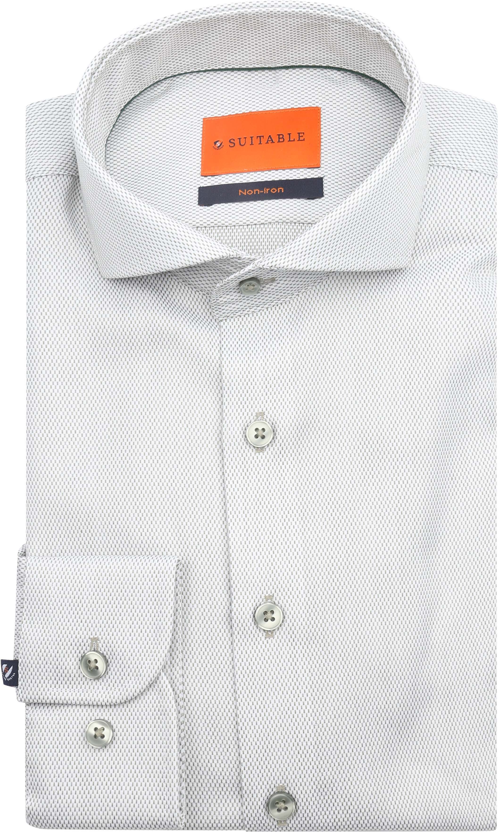 Suitable Hemd Jacquard Luxe Groen kopen | Suitable