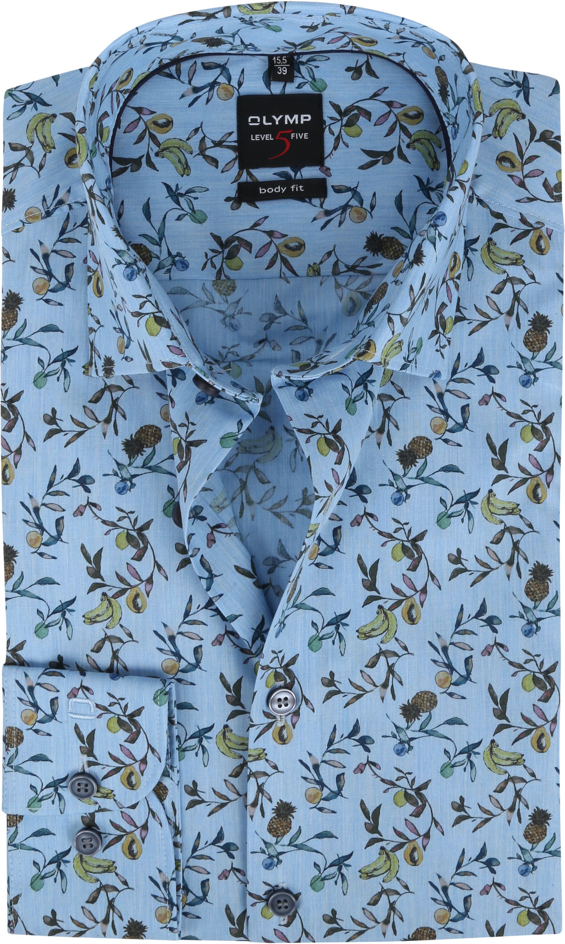 OLYMP Chemise Level 5 Fruit Bleu taille 38