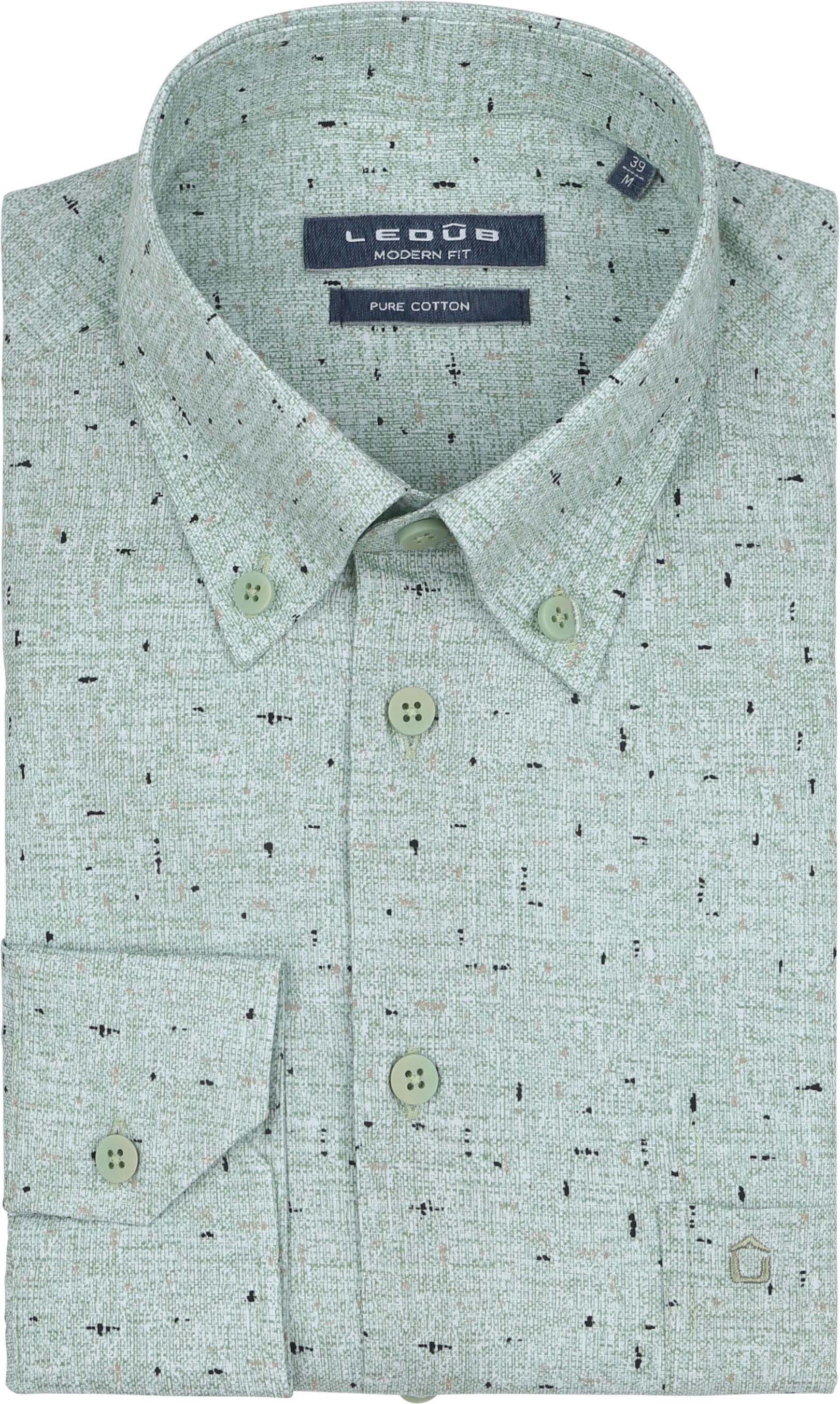 Ledub Shirt Print Green Chest Pocket 0142440-530000 order online | Suitable