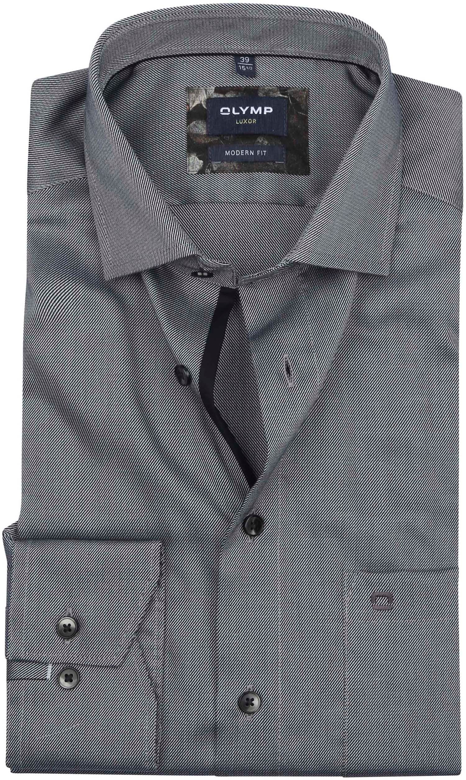Olymp Chemise Luxor Coupe Moderne Anthracite Gris taille 38
