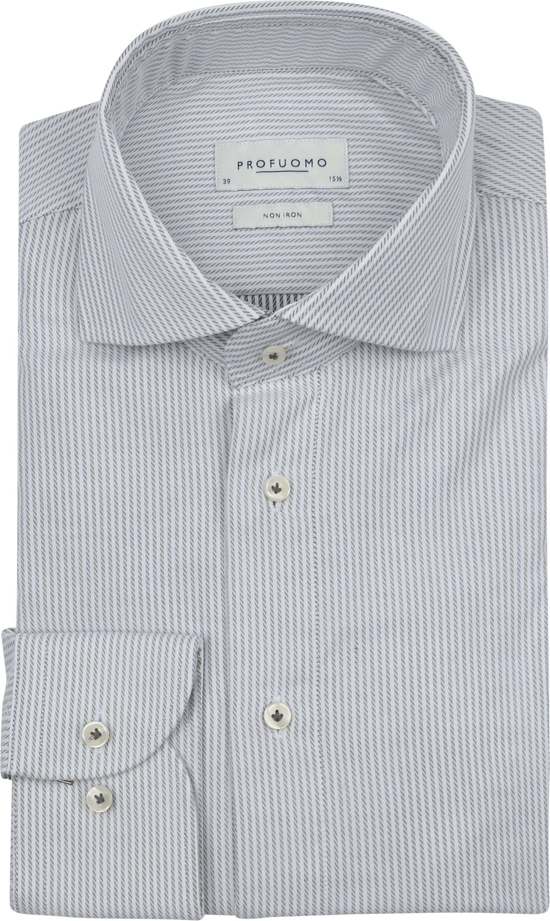 Profuomo Chemise Twill Rayures Vert  PPVH30009B-Z2 commander en ligne | Suitable