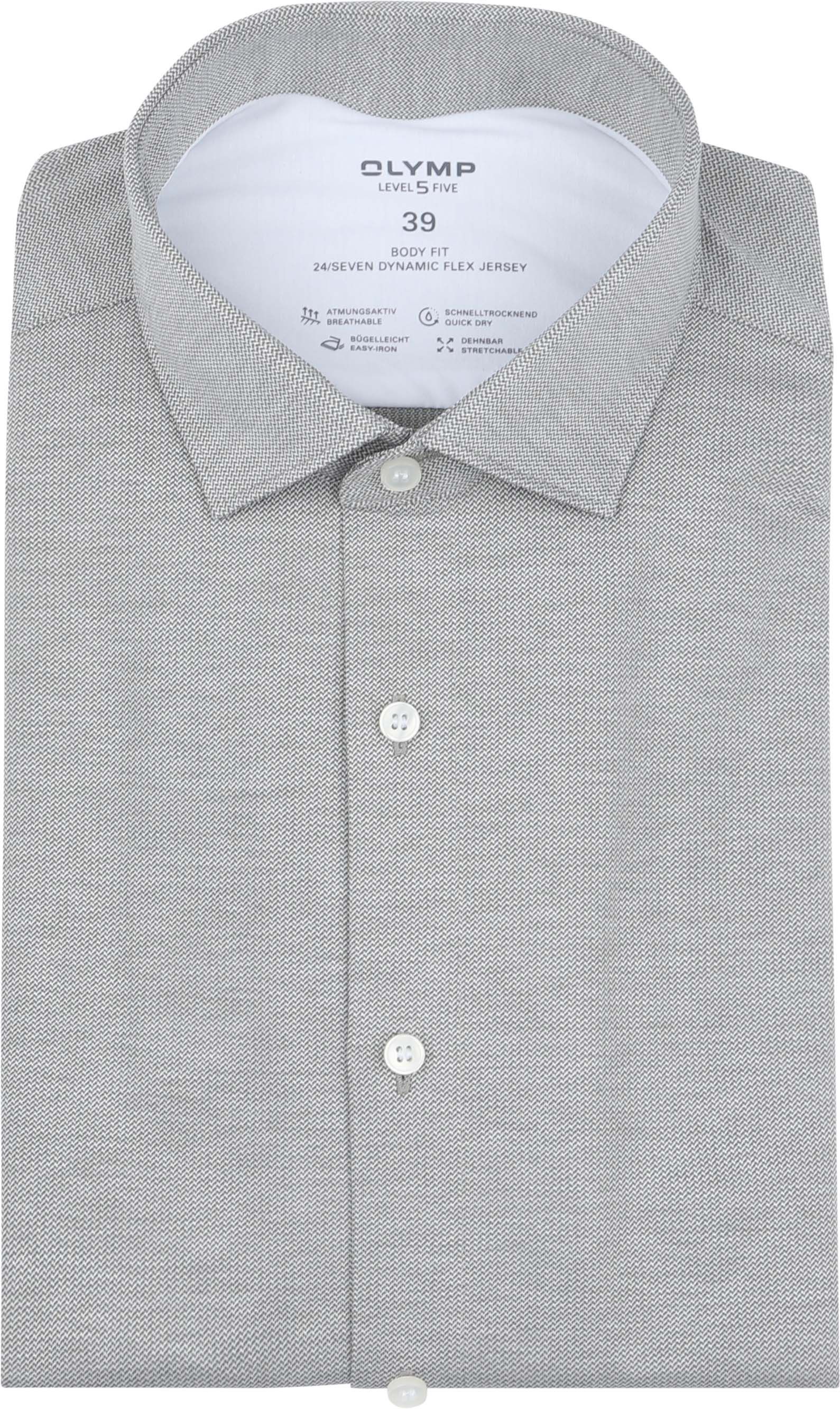 OLYMP Shirt Level 5 24/Seven Grey Green order online | 208964-48 | Suitable Lithuania