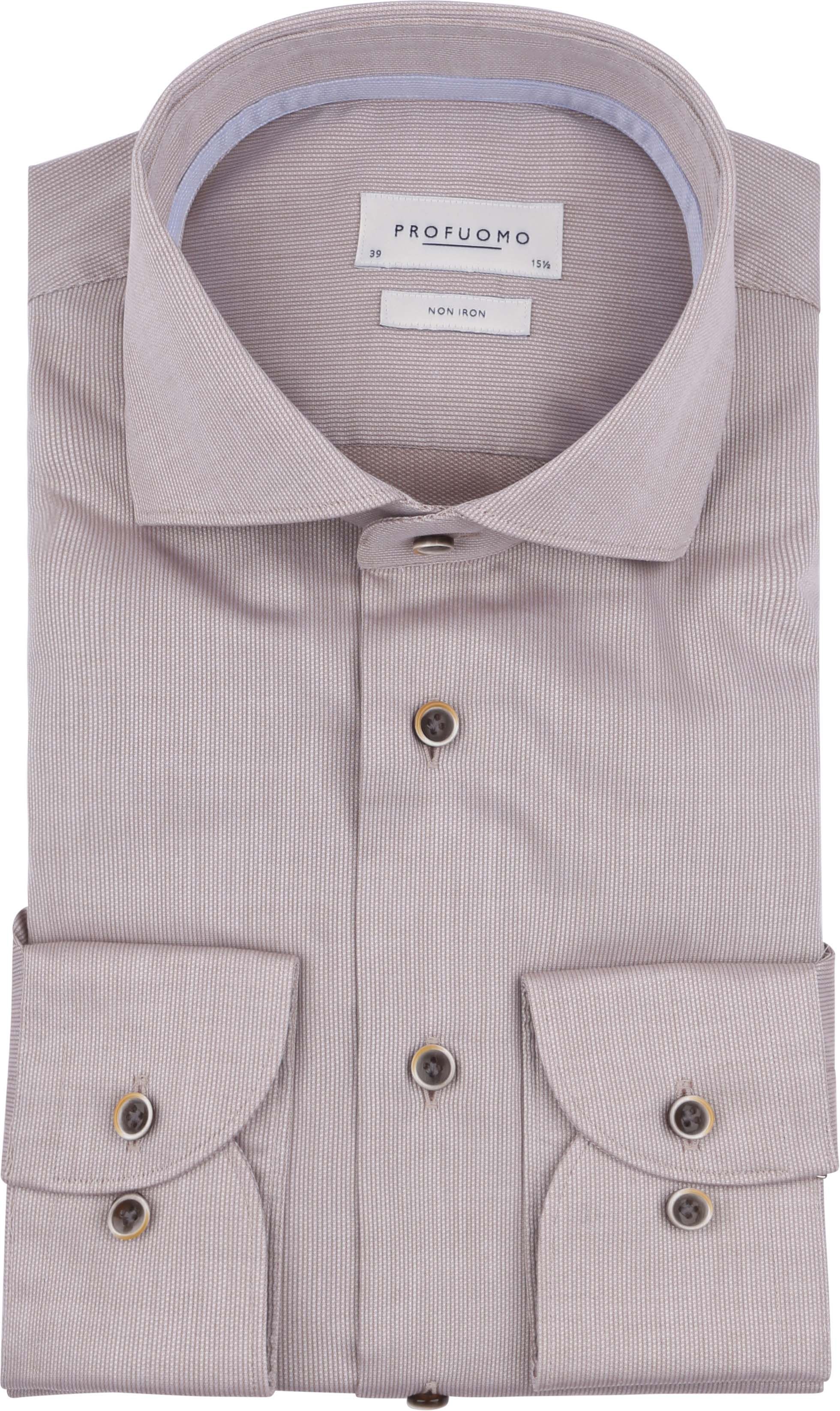 Profuomo Dobby Shirt Beige PPVH10003C-F order online | Suitable