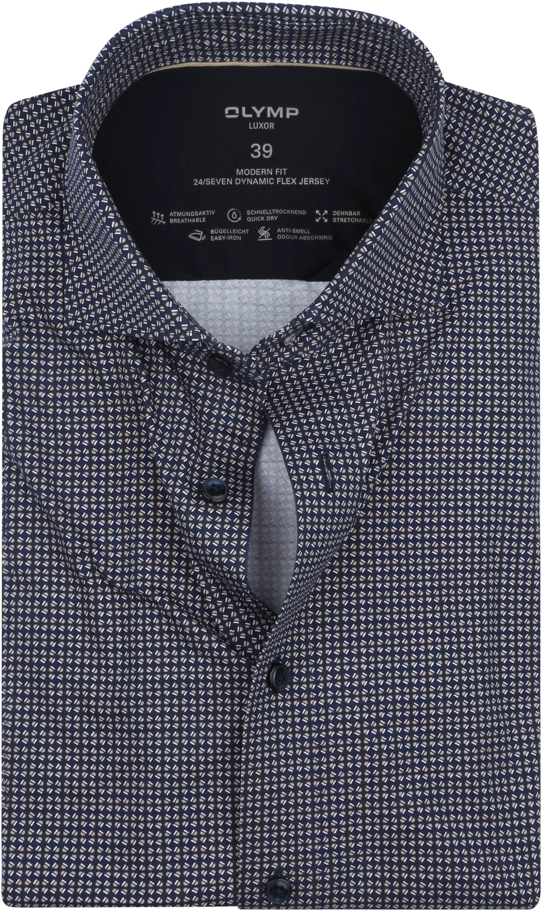 Olymp Luxor Shirt Figures Navy 122124 order online | Suitable
