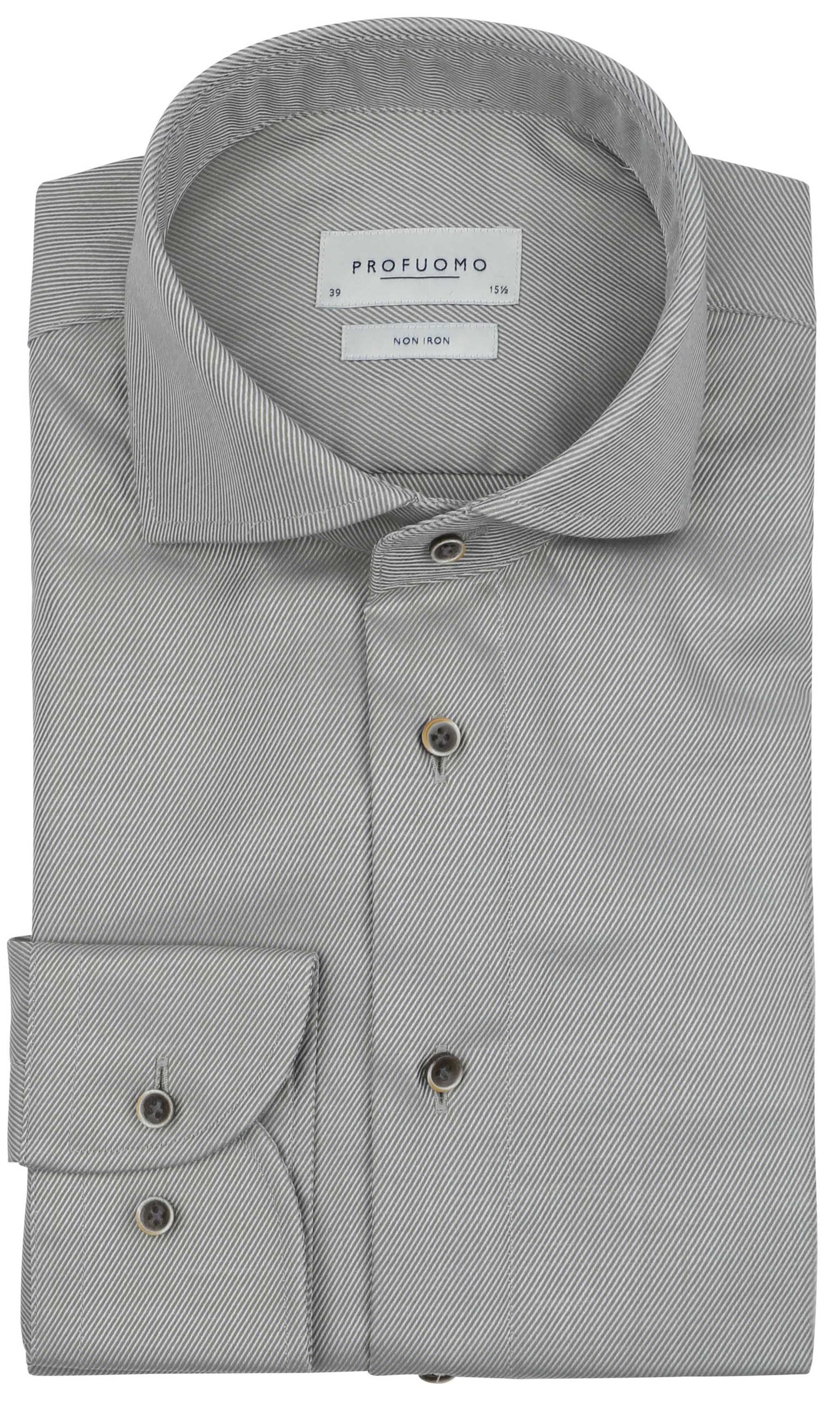 Profuomo Twill Overhemd Groen PPVH30008B-Z2 kopen | Suitable