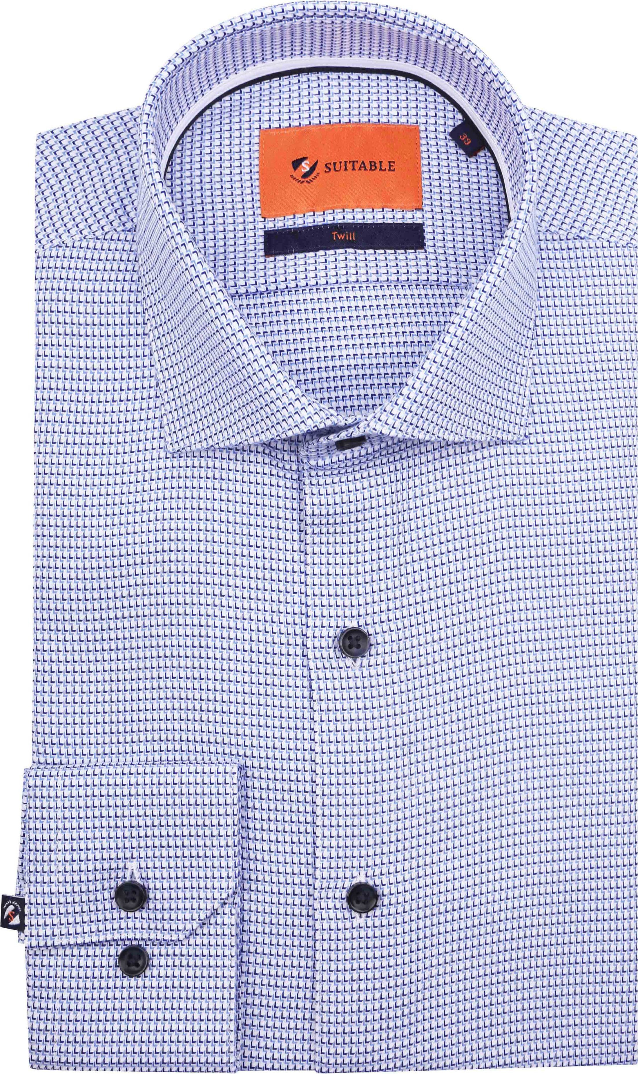 Suitable Shirt Twill Print Blue D23-11 order online | Suitable