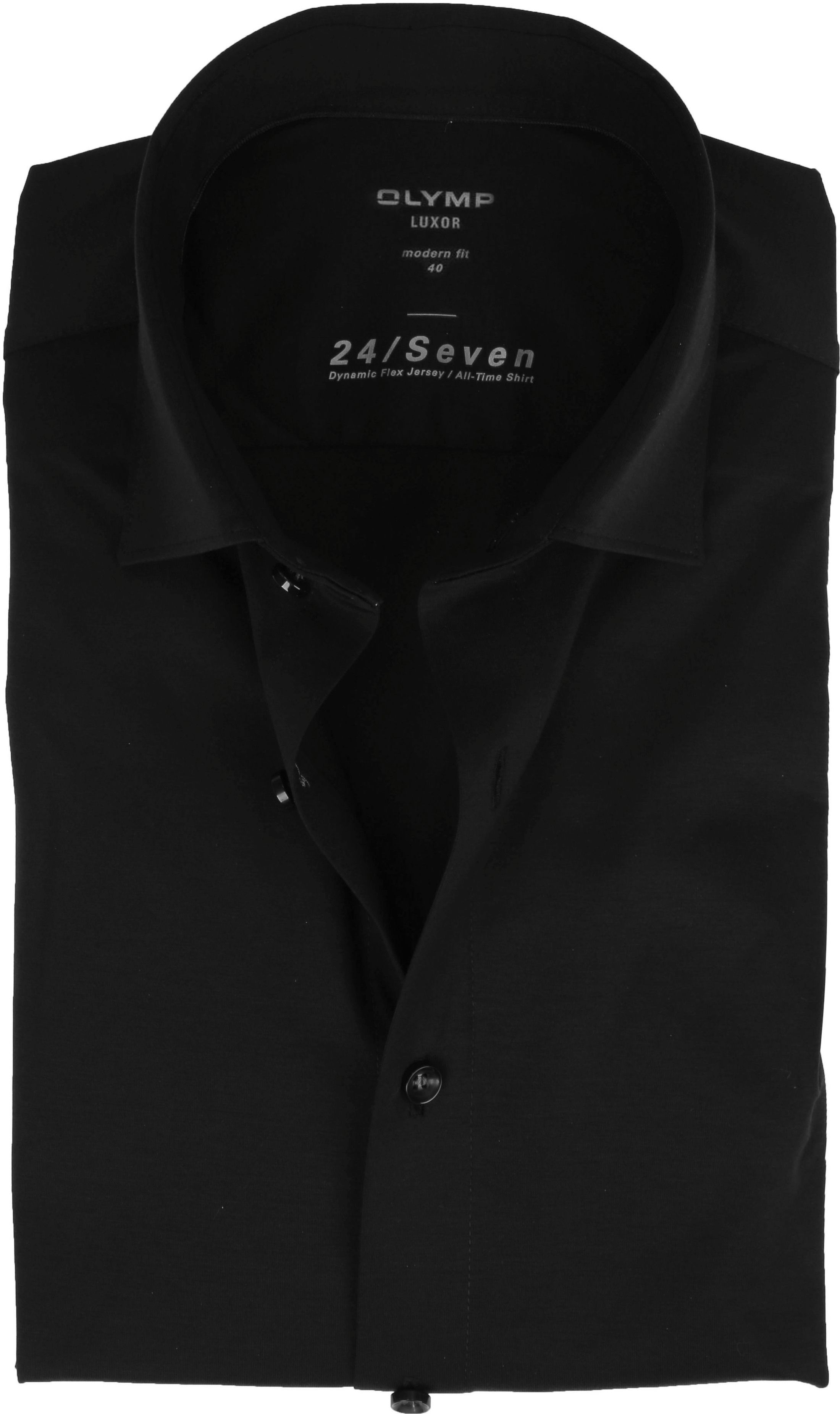 OLYMP Chemise Luxor 24/Seven Jersey Stretch Noir taille 37