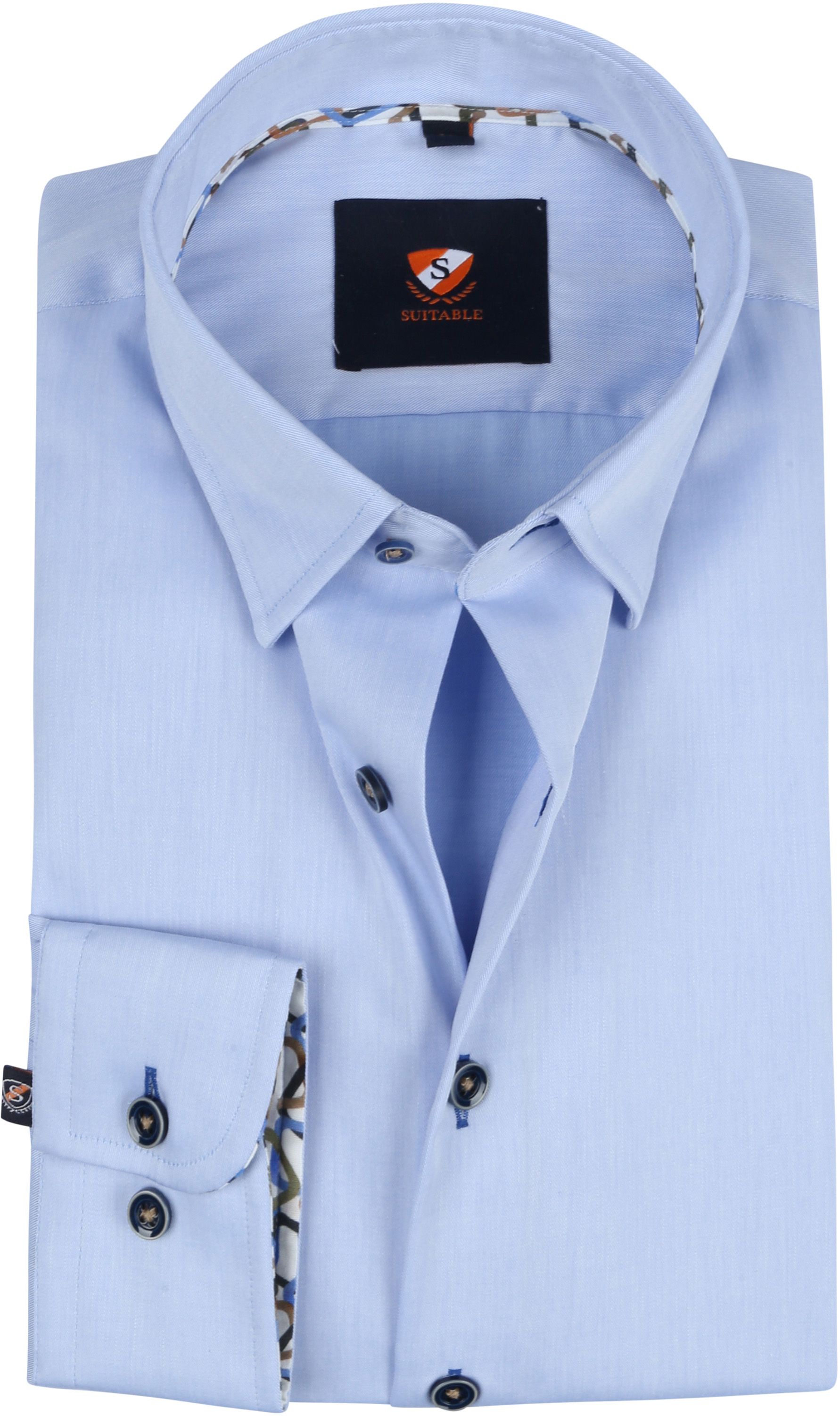 Suitable Chemise Twill Clair Bleu clair Bleu taille 38