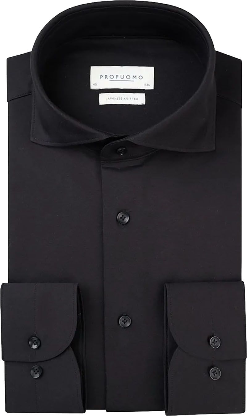 Profuomo Japanese Knitted Hemd Schwarz PP2HC10011 kaufen | Suitable