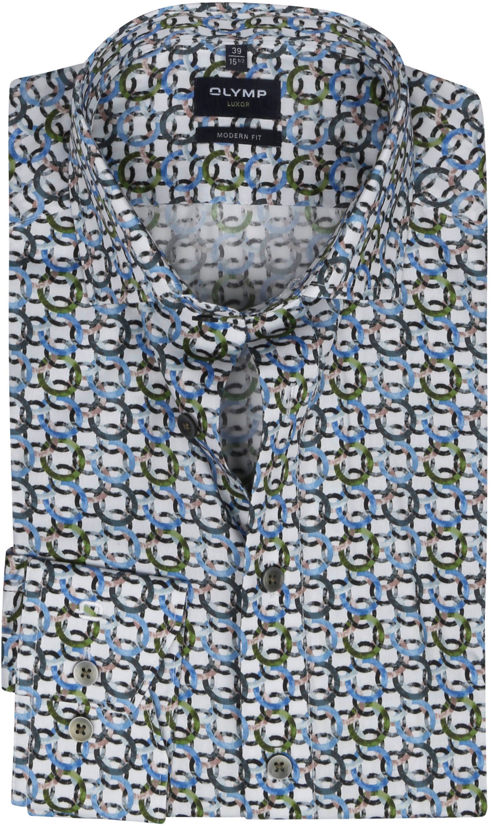 OLYMP Luxor MF Shirt Circles Multicolour 131024-46 order online | Suitable