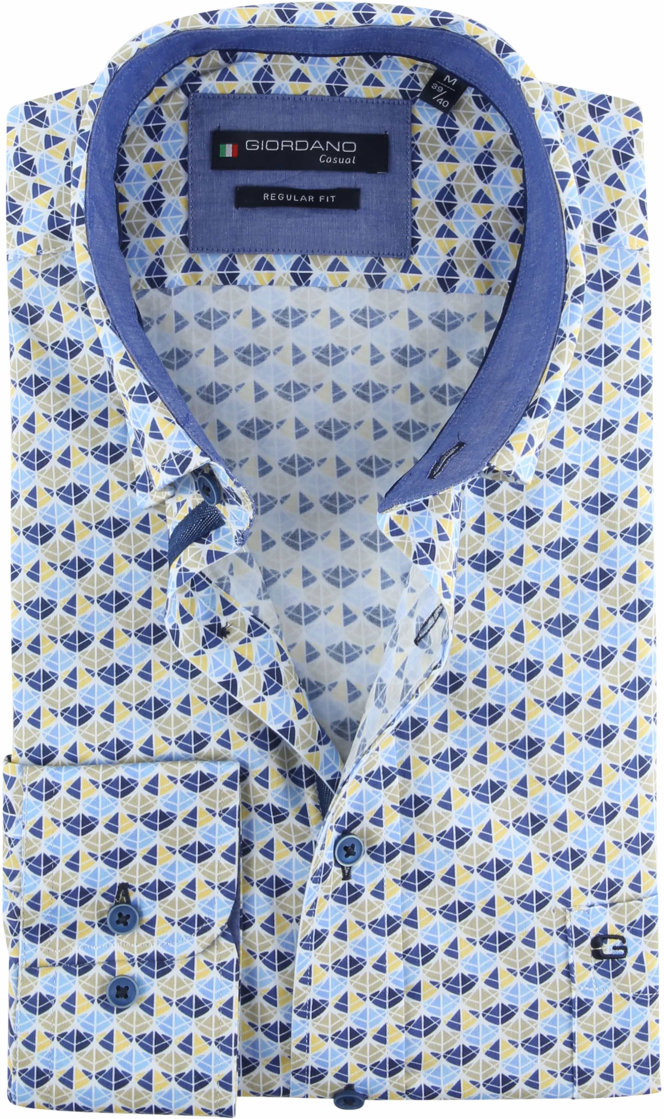 Giordano Shirt Design Triangle Multicolour size M