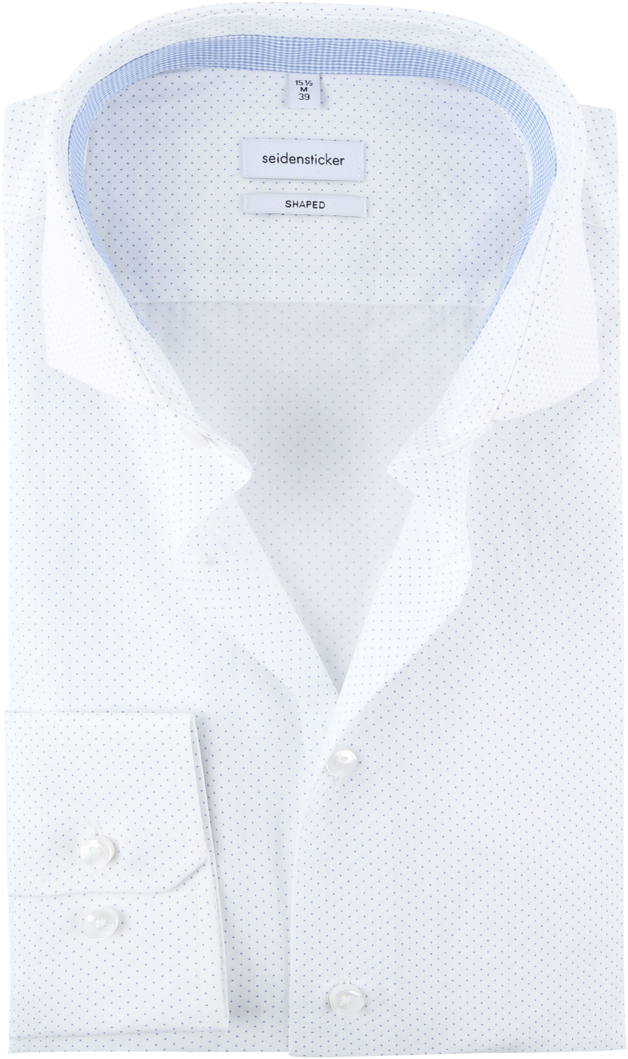 Seidensticker Shirt Dots White size 15 1/2