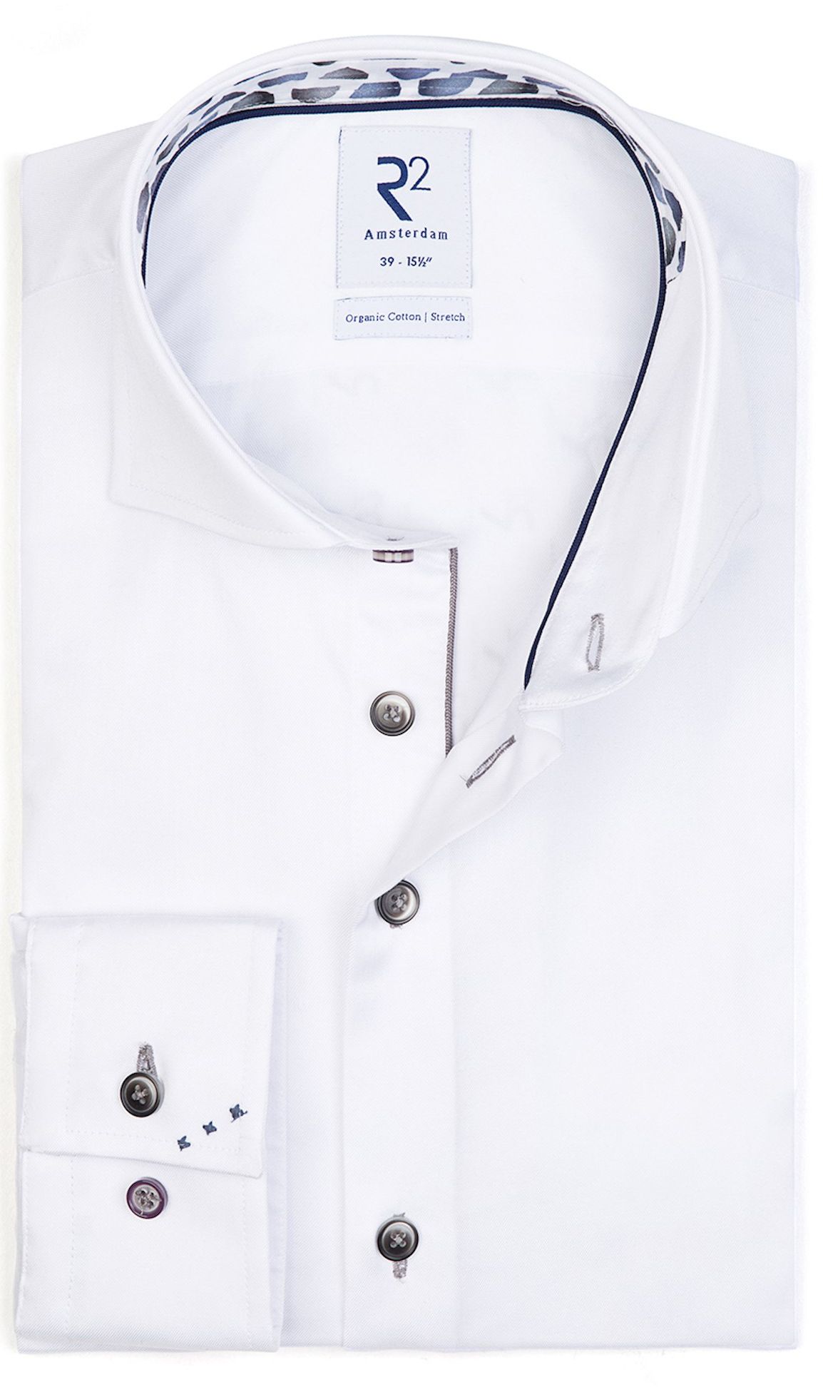 R2 Twill Shirt Sleeve 7 White size 15 1/2