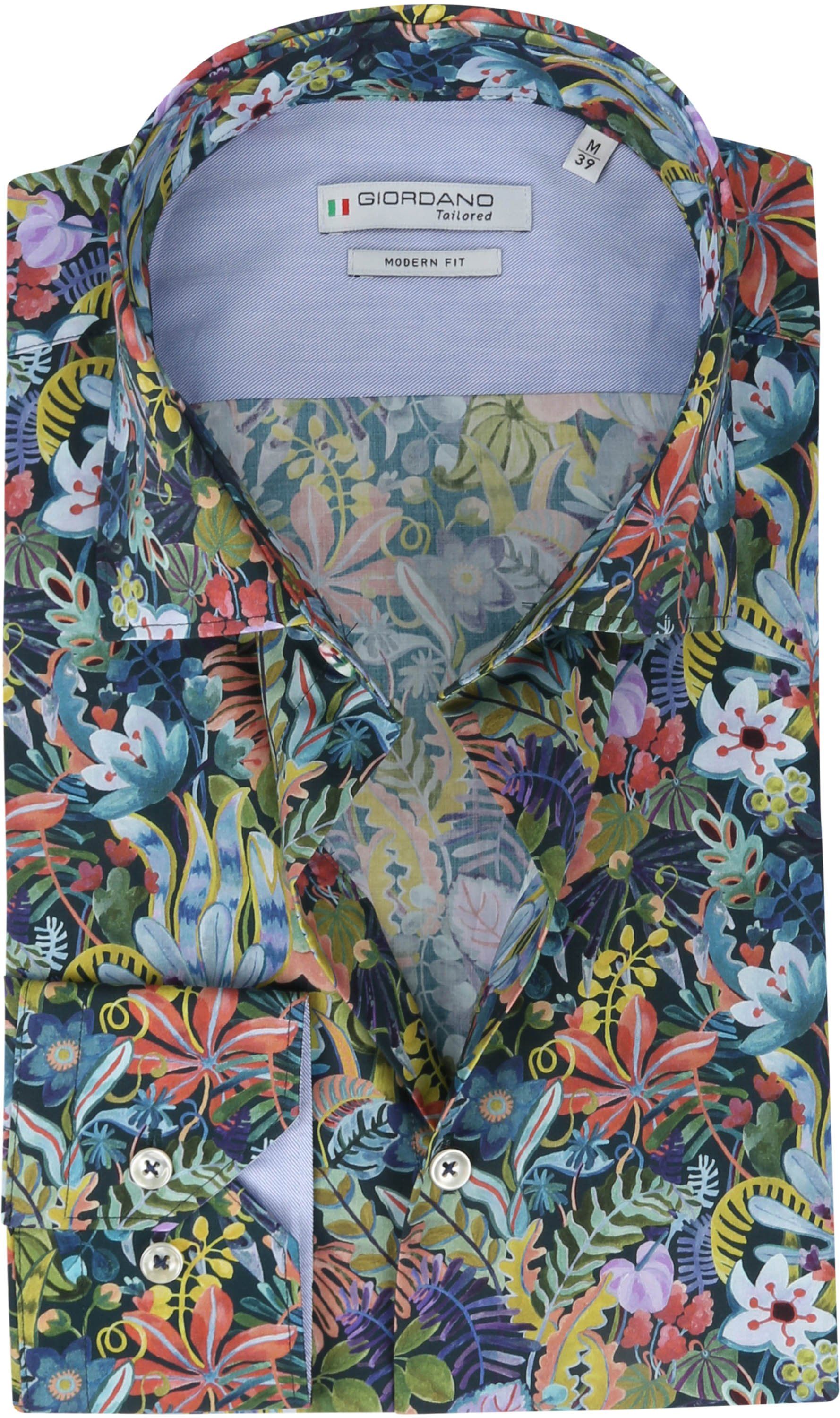 Giordano Shirt Maggiore Flowers Multicolour size 17 1/2