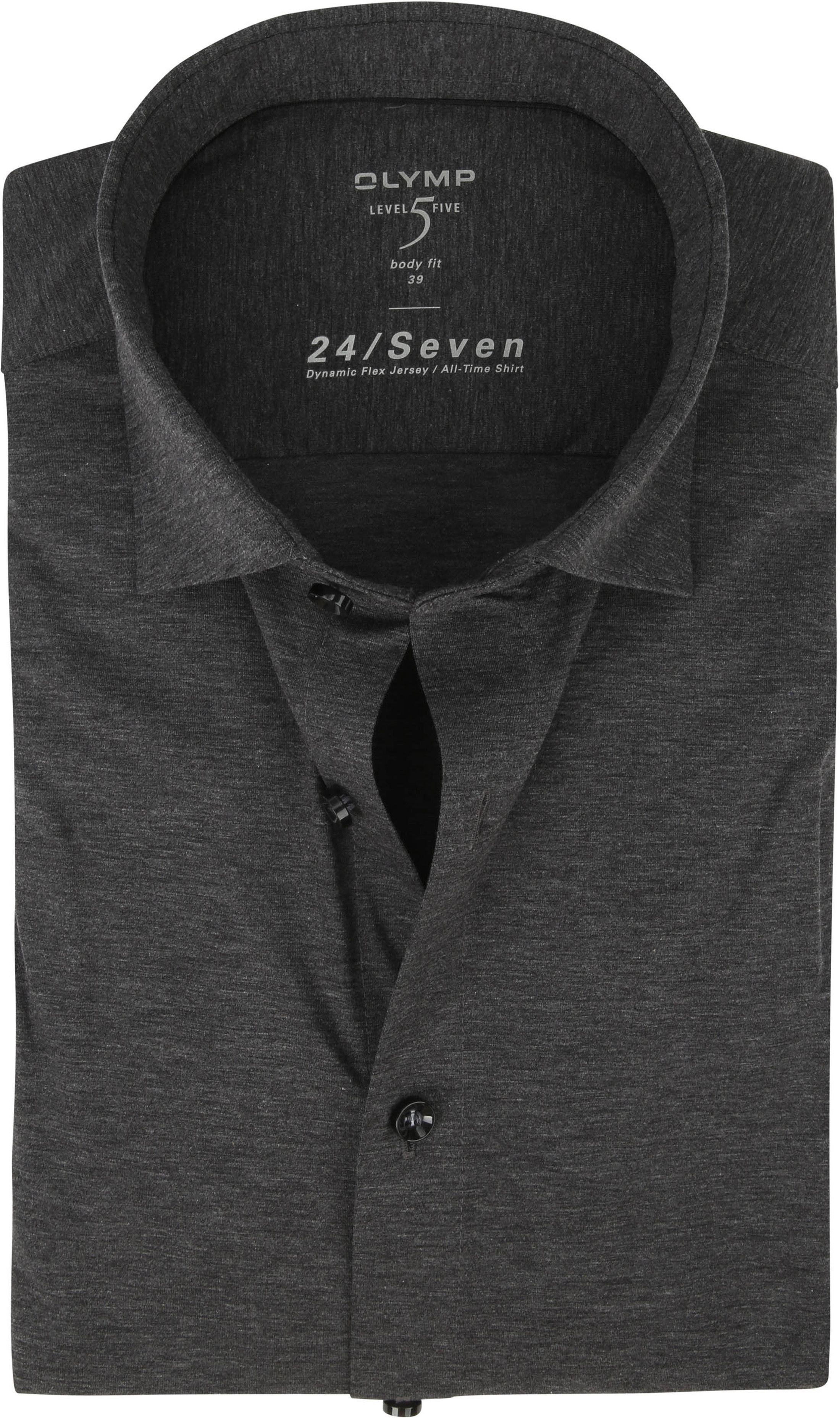 OLYMP Chemise Level 5 24/7 Anthracite Gris taille 37