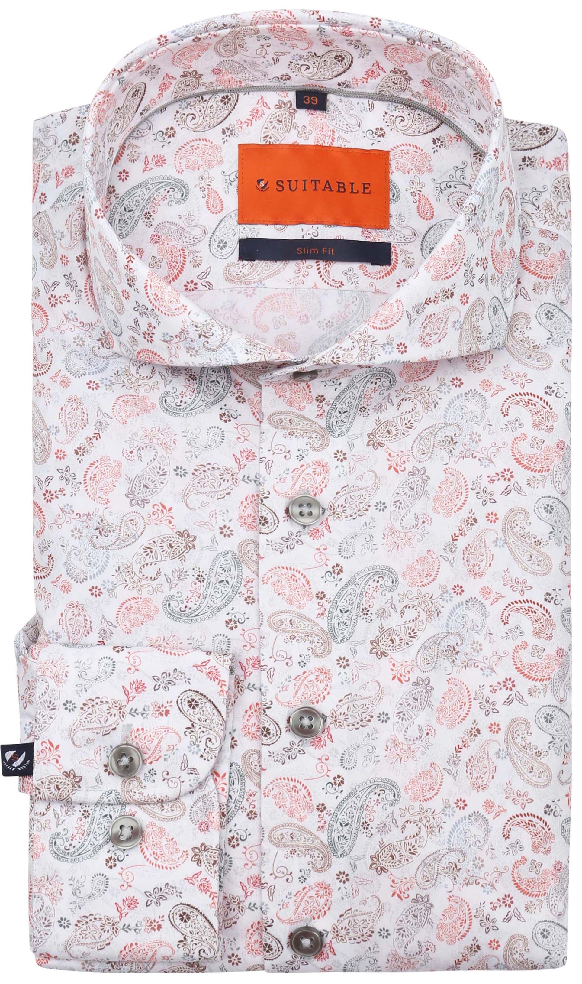 Suitable Melange Shirt Paisley Multicolour 285-7 order online | Suitable
