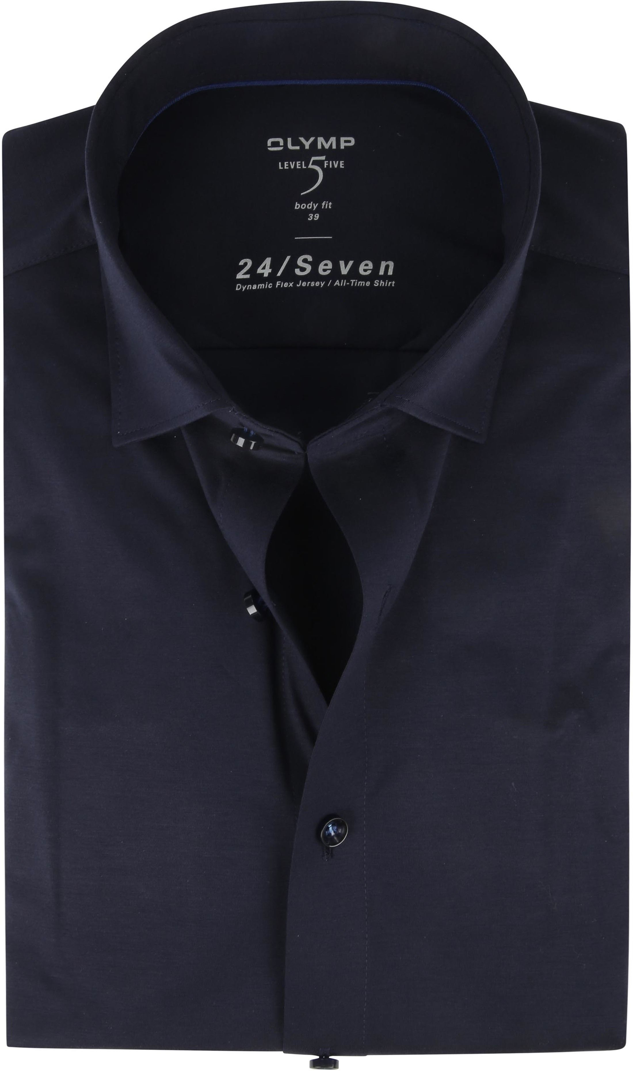 OLYMP Chemise Level 5 24/Seven Marine Bleu foncé Bleu taille 37