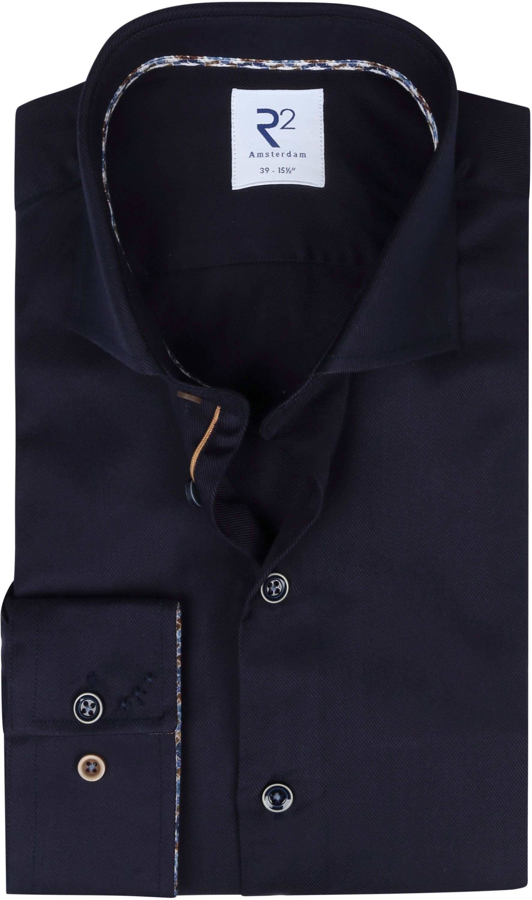 R2 Twill Shirt Dark Blue  order online | 118.WSP.305/010-000010 | Suitable Spain