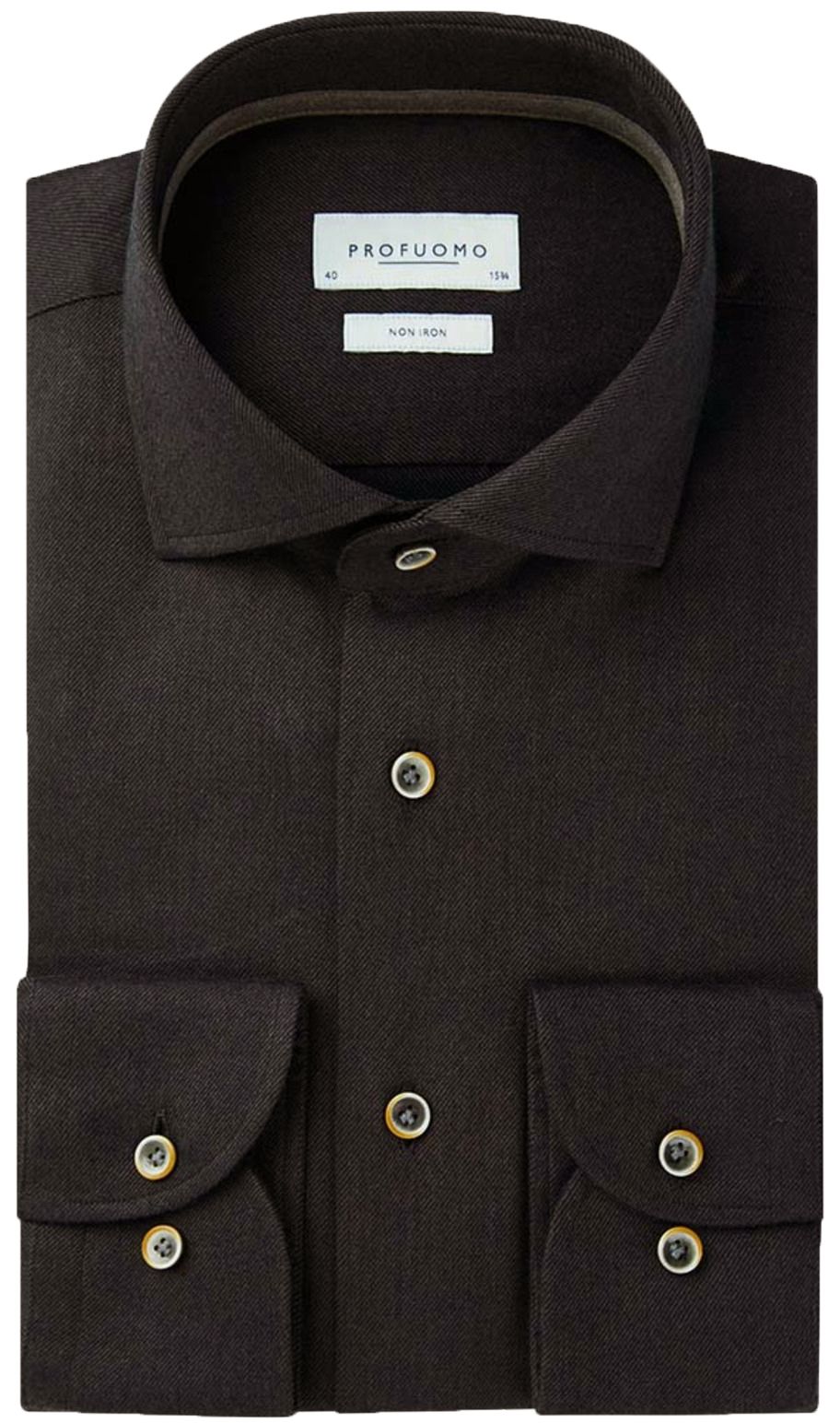 Profuomo Flanel Shirt Brown PPUH30008C-H order online | Suitable