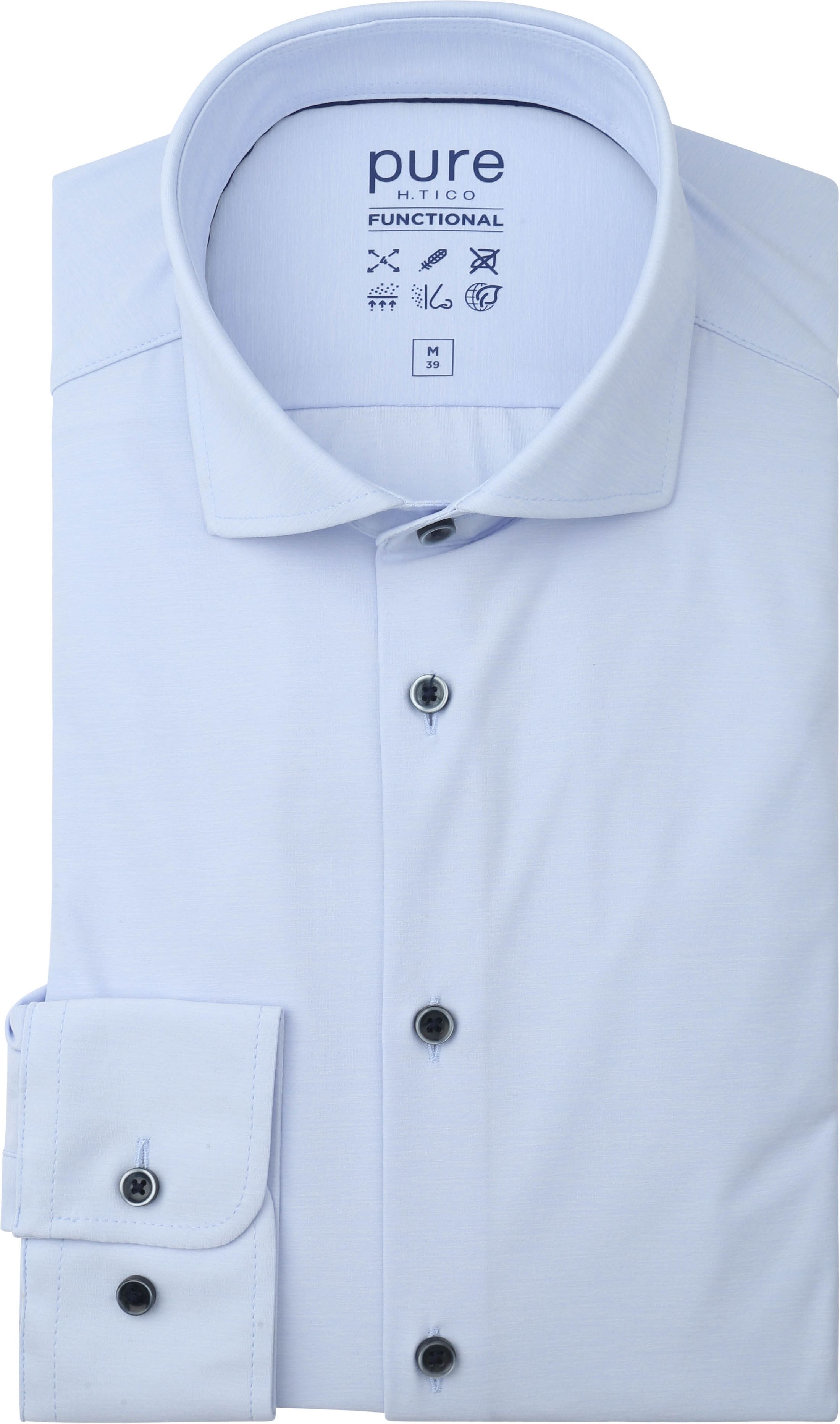 Pure Shirt Melange Light Blue 4067-21120-100 order online | Suitable