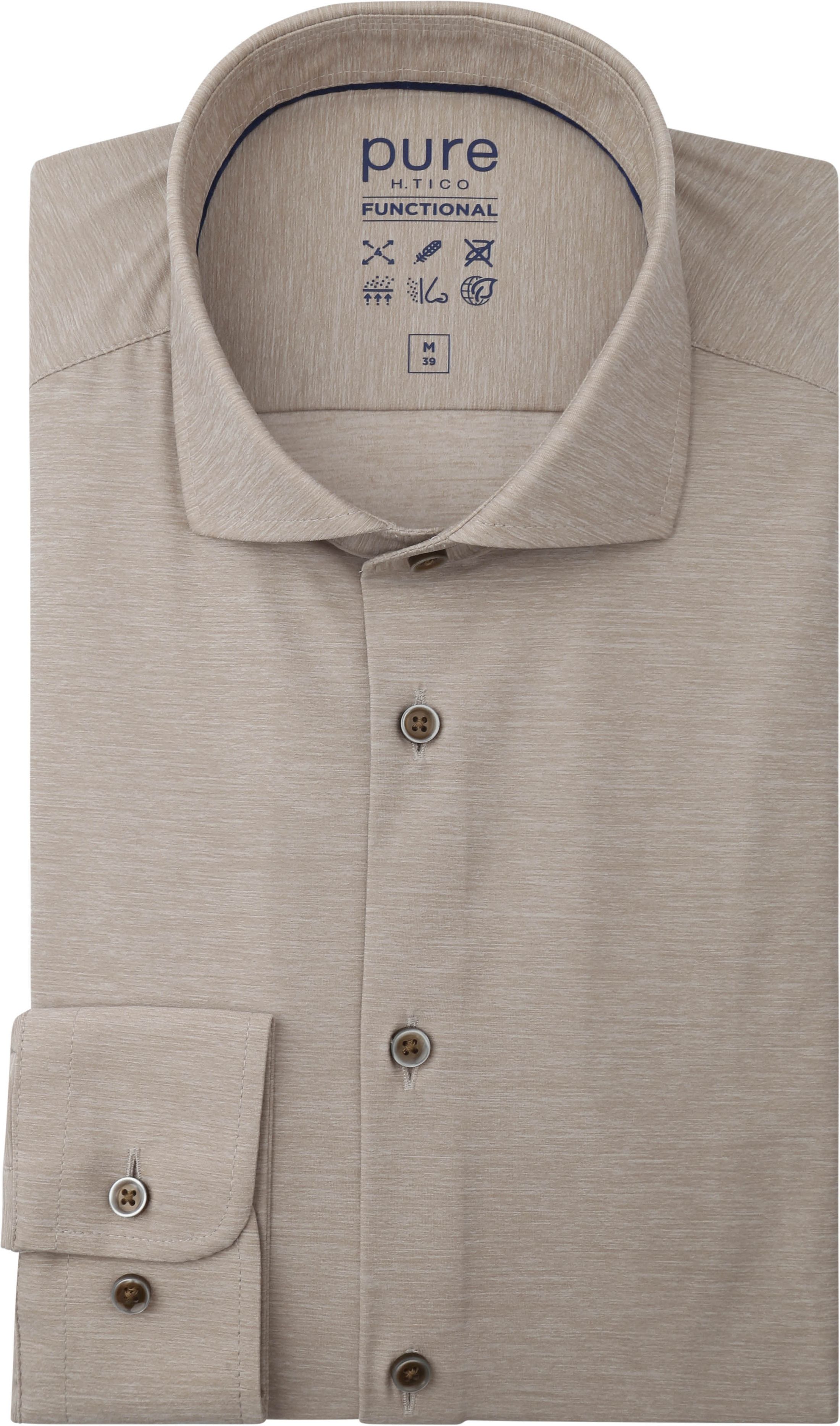 Pure Shirt Melange Beige 4067-21120-210 order online | Suitable