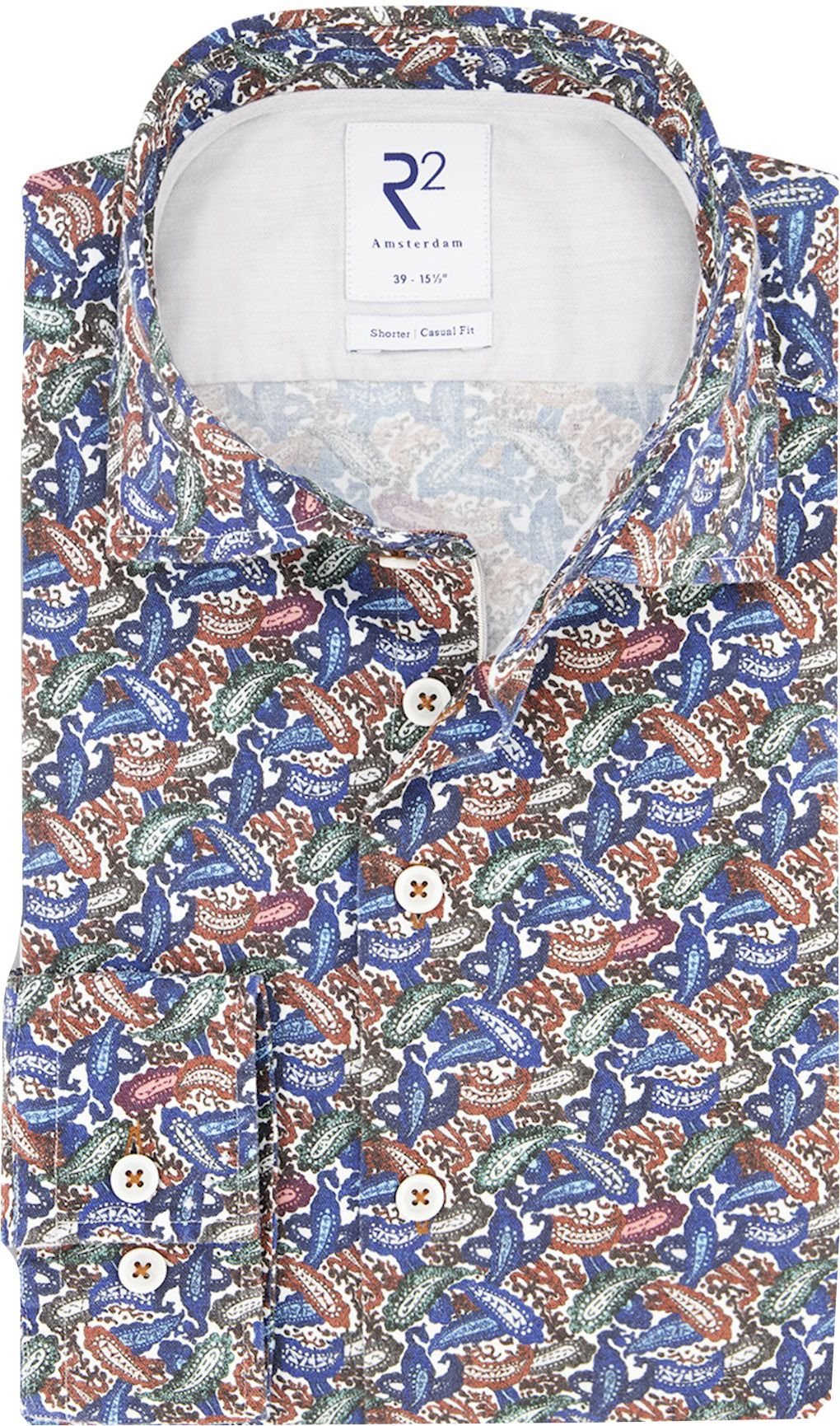 R2 Shirt Widespread Paisley Multicoloured order online | 118.WSP.032/073-000073 | Suitable Norway
