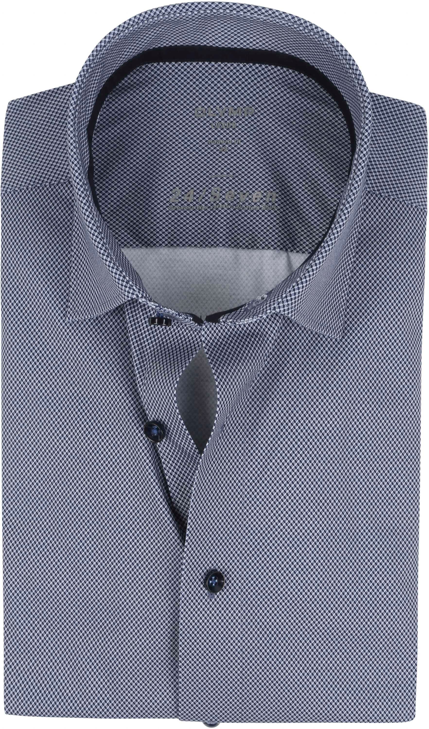 OLYMP Chemise Luxor Jersey Stretch 24/Seven Bleu Marine Bleu foncé taille 39
