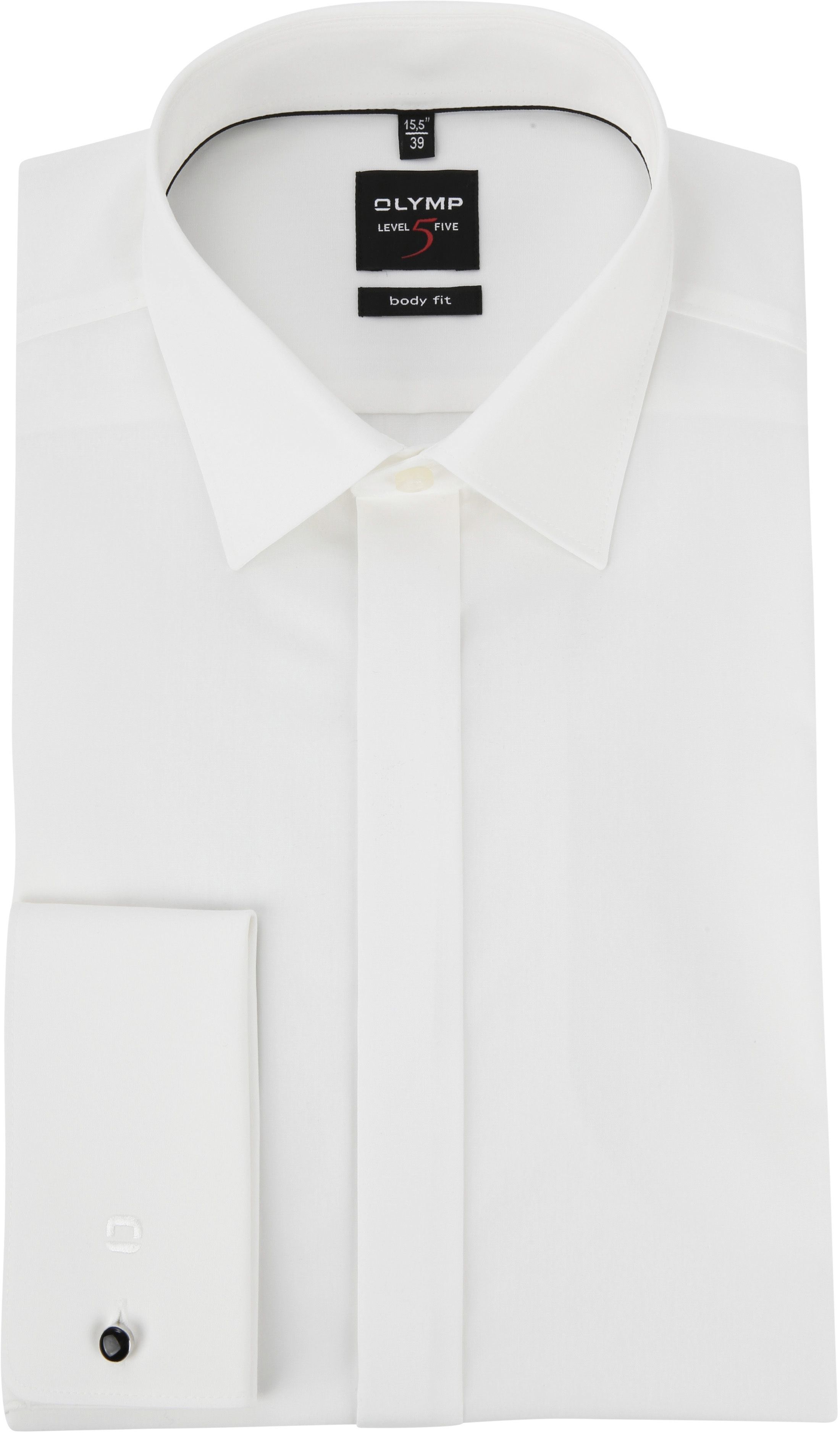 OLYMP Tuxedo Shirt Level 5 Body Fit Ecru French Cuff order online | 127665 | Suitable Greece