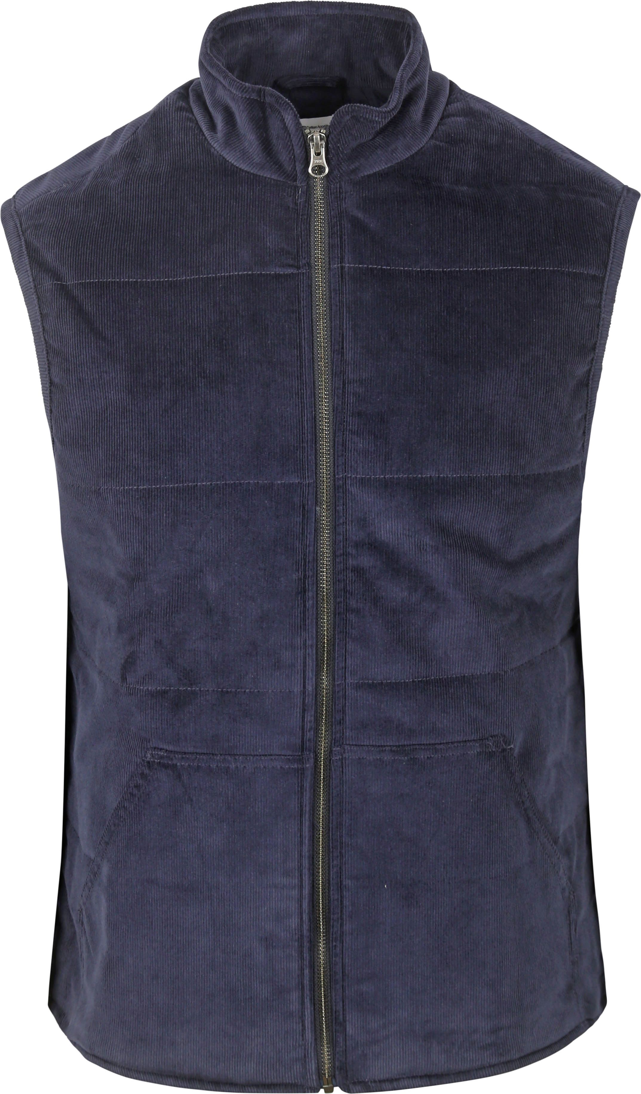 KnowledgeCotton Apparel Corduroy Bodywarmer Marine 1100005-1412 commander en ligne | Suitable