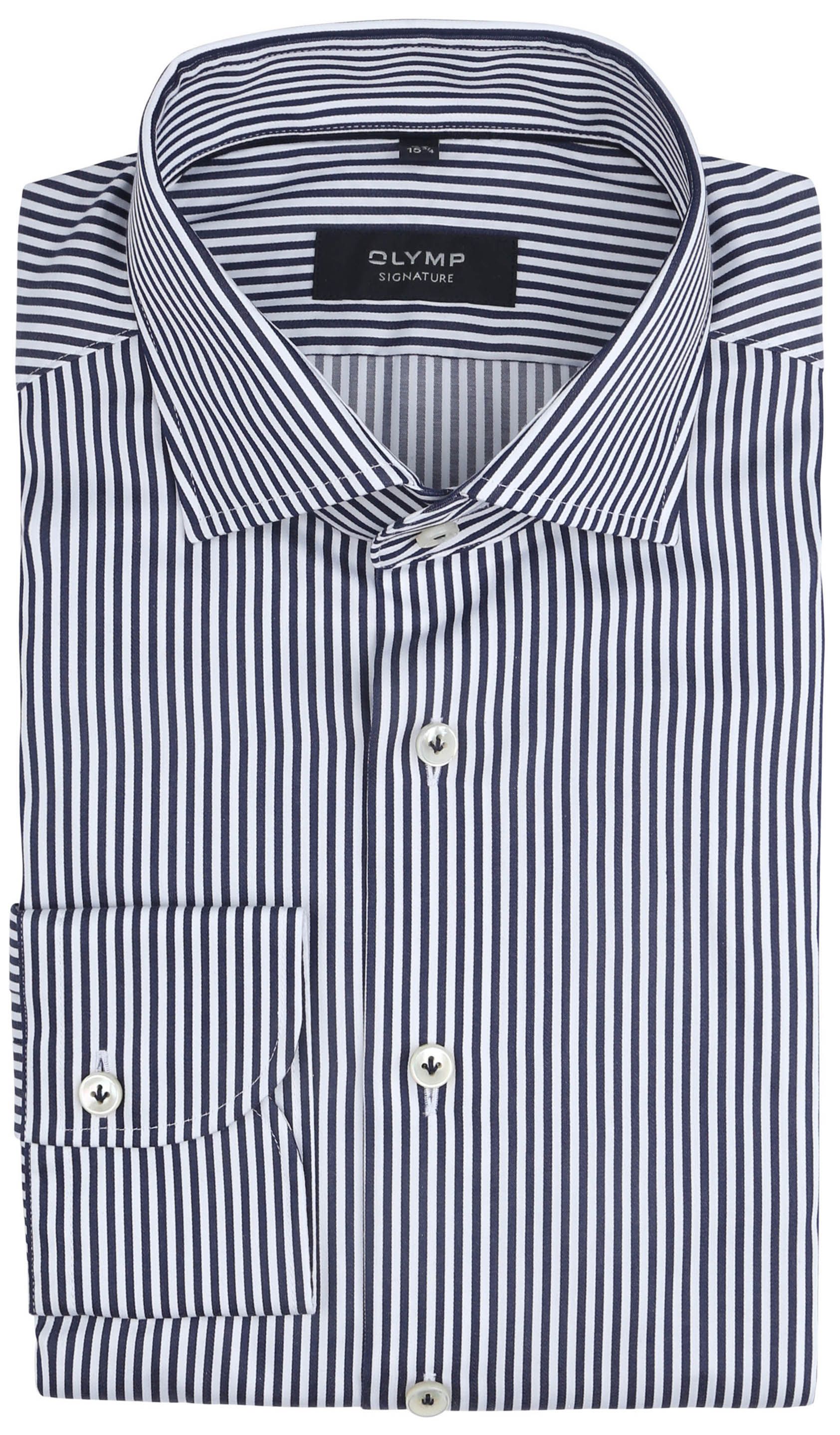 Olymp Signature Shirt Stripes Blue 853674-14 order online | Suitable