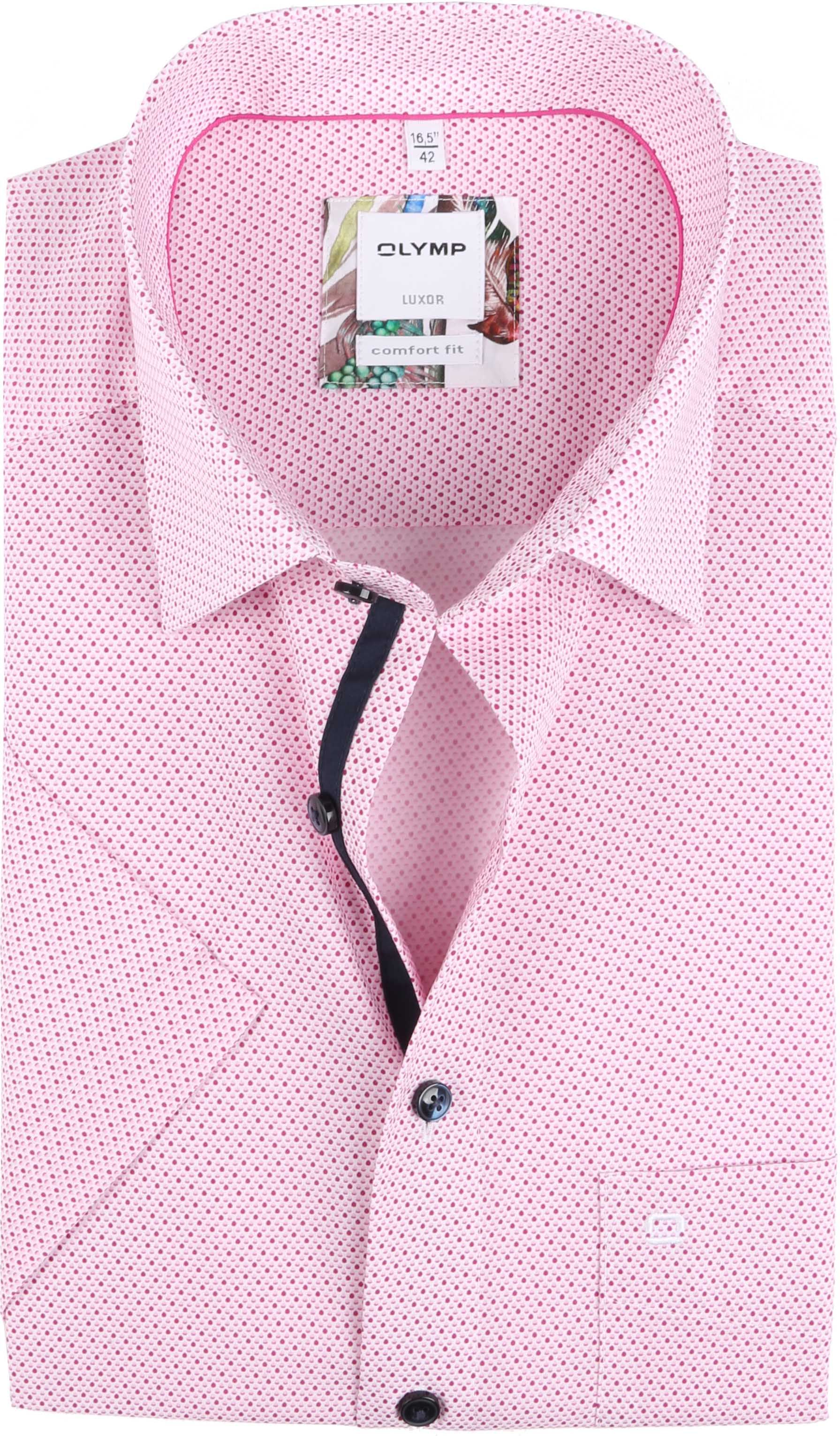OLYMP SS Shirt Luxor Pink size 18