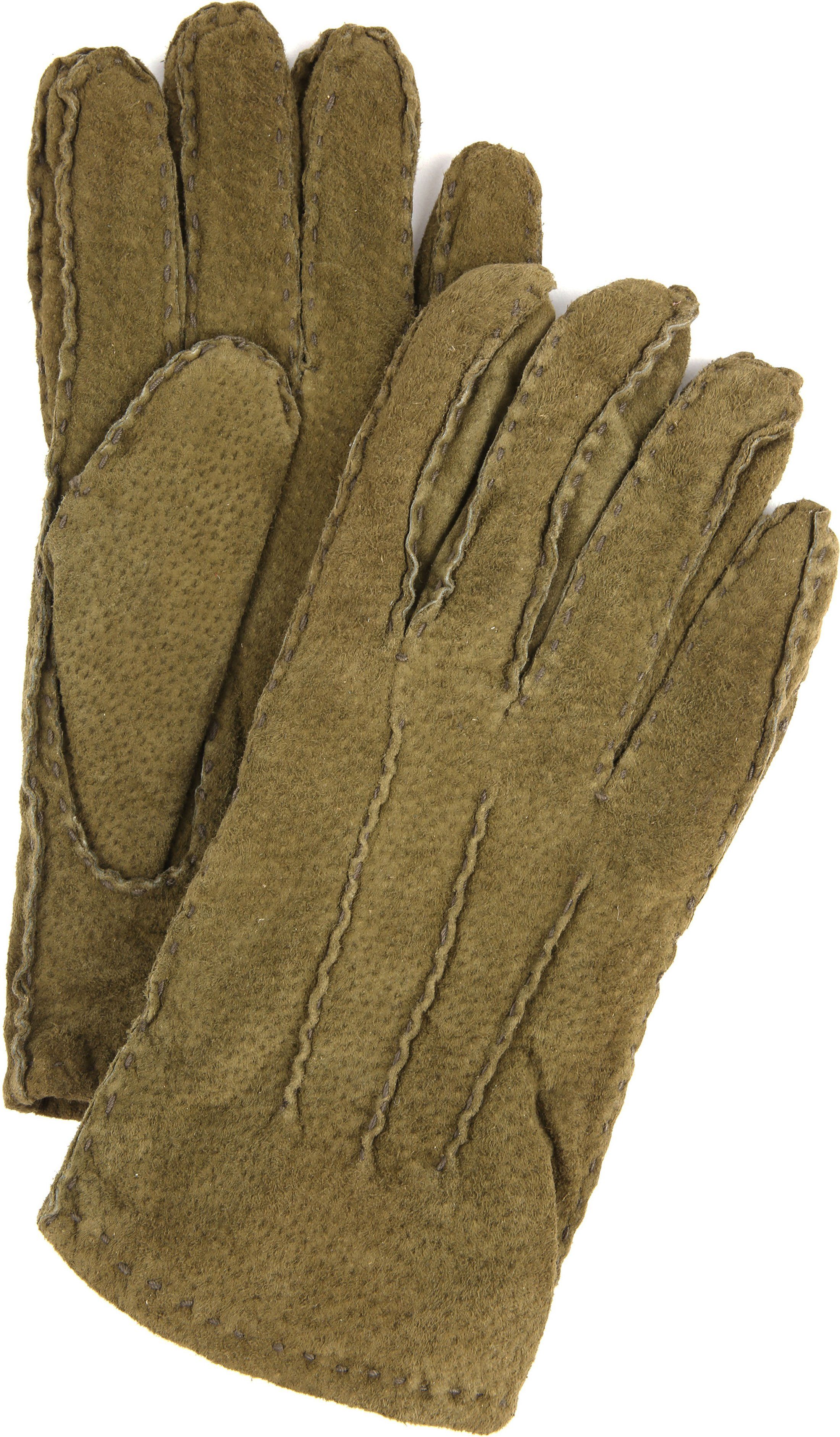 Laimbock Suede Gloves Penryn Olive Dark Green Green size 9