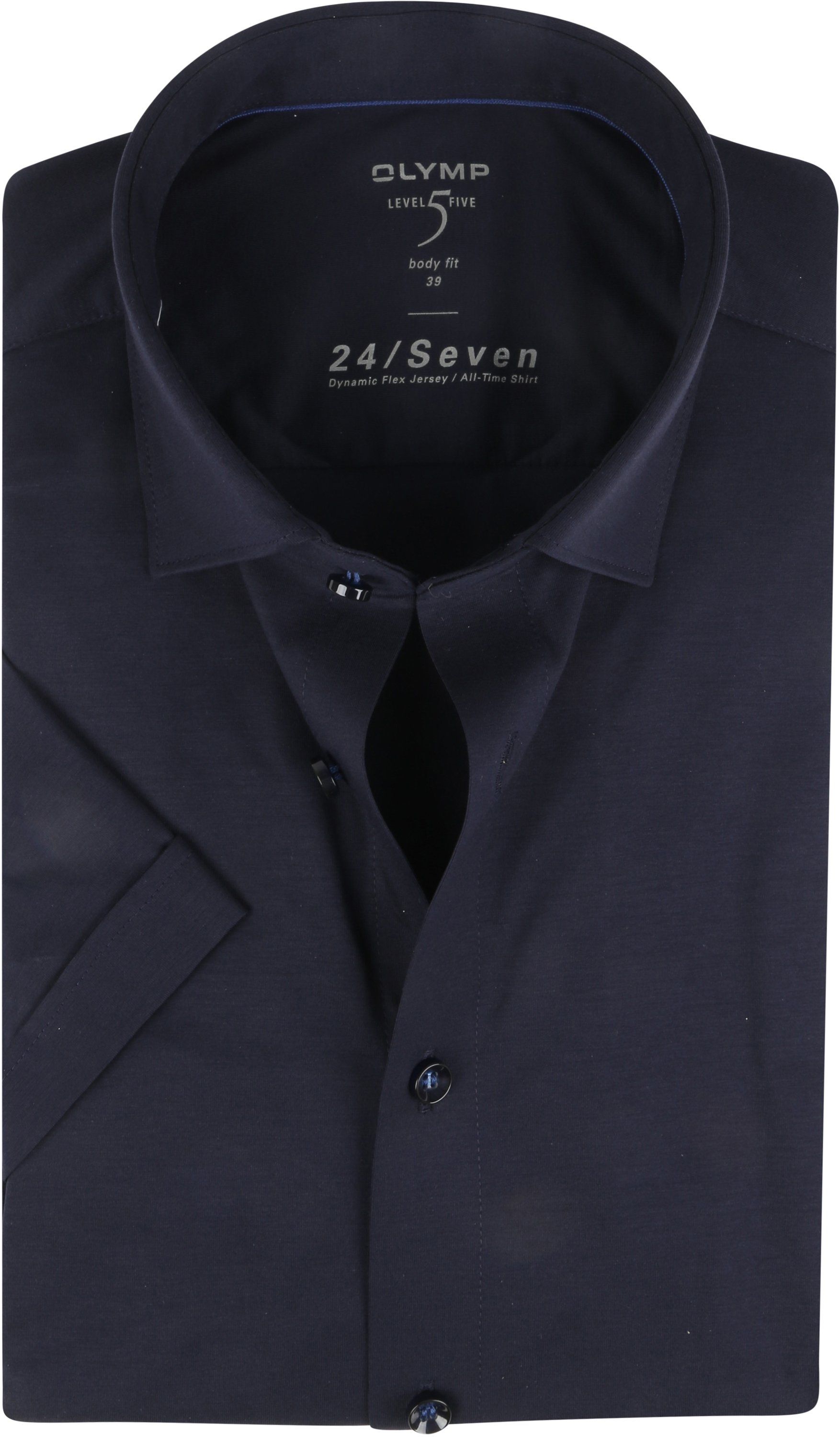 OLYMP Level 5 Shirt 24/Seven Dark Blue Dark Blue size 15