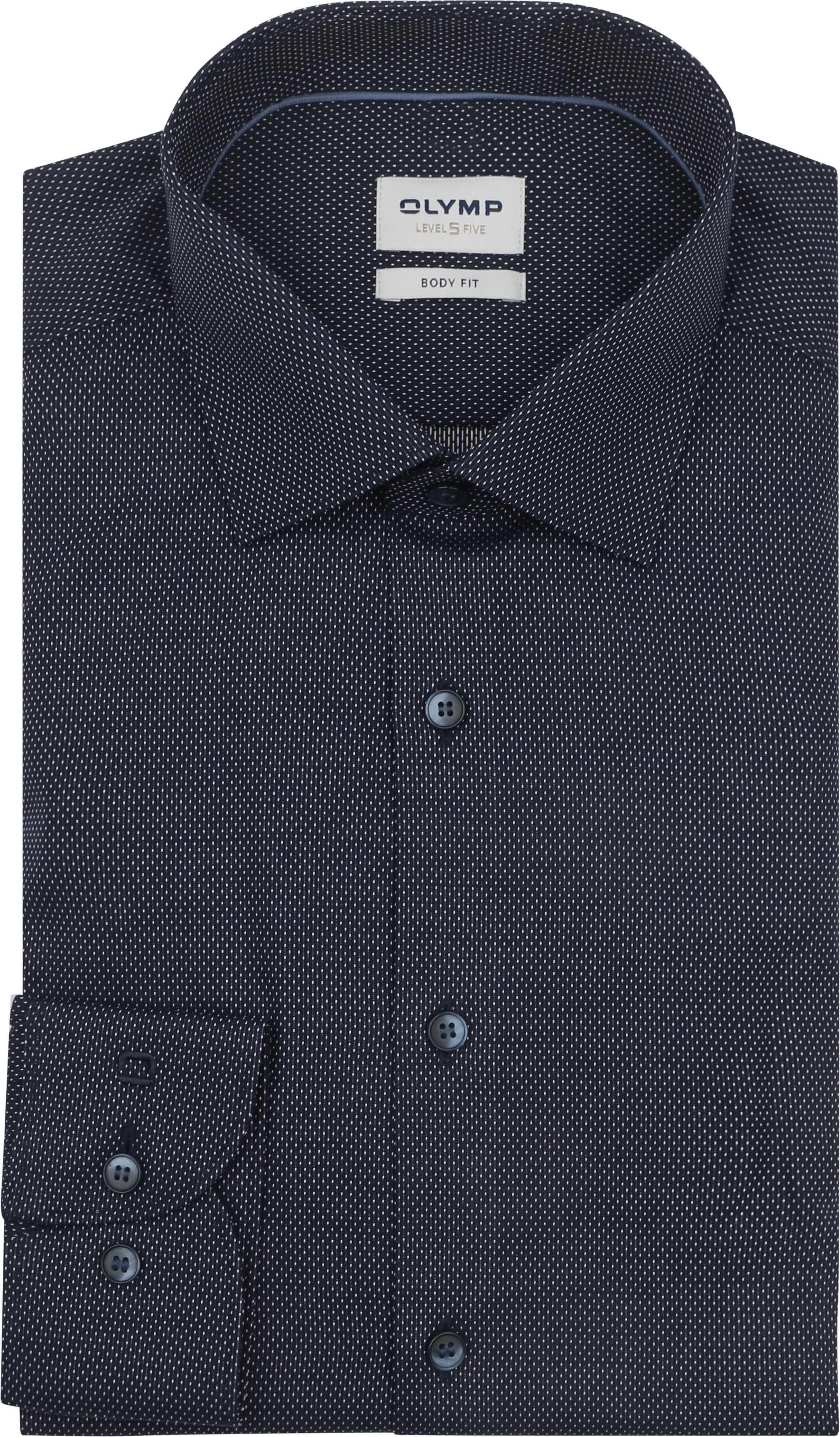 Olymp Level 5 Shirt Pinpoint Navy order online | 210574-14 | Suitable Lithuania