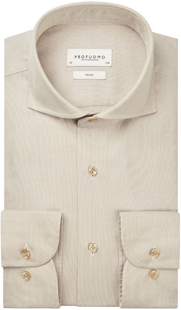 Profuomo Chemise Travel Beige taille 43