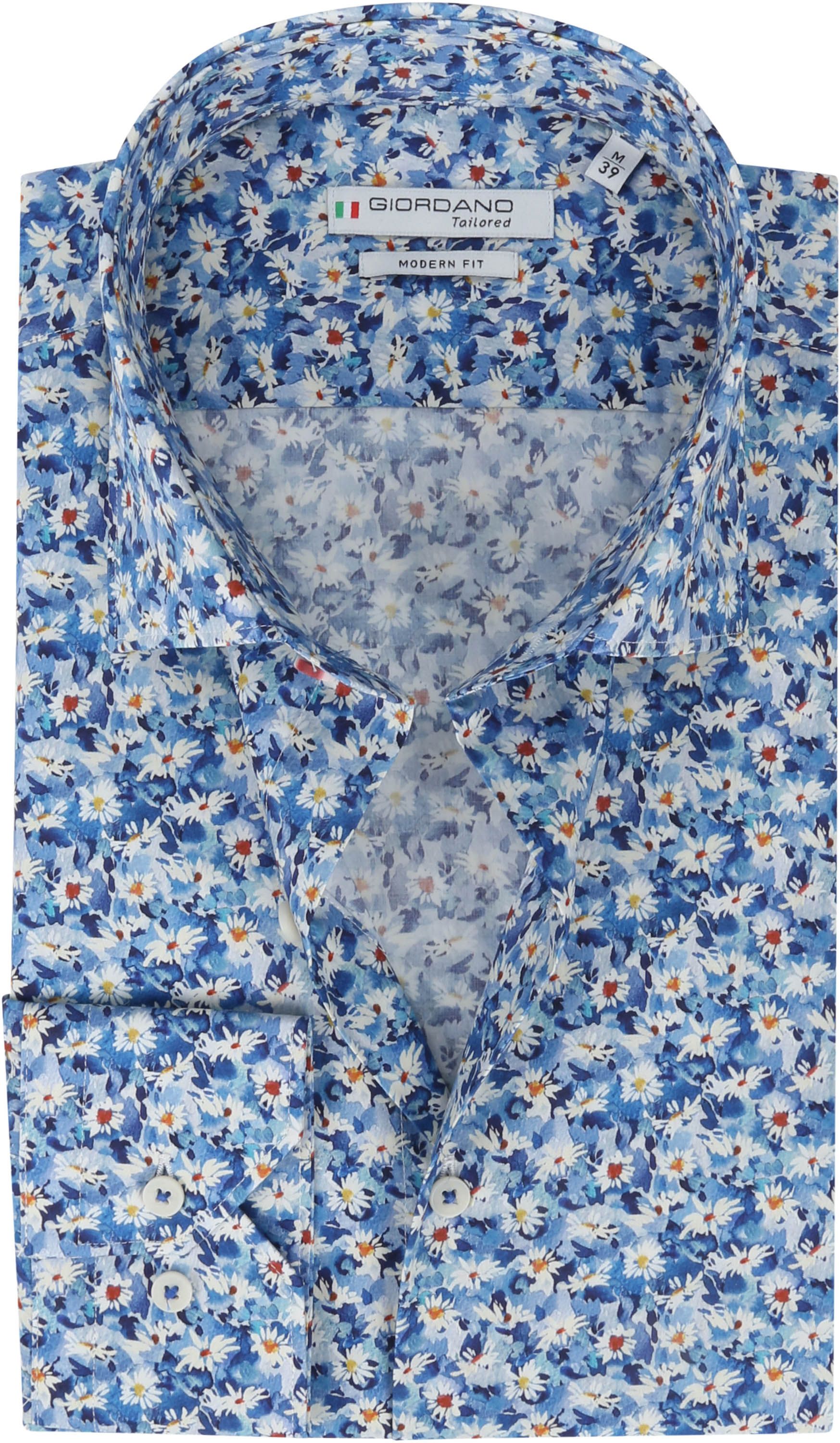 Giordano Shirt Maggiore Flowers Navy Multicolour Dark Blue Blue size 16