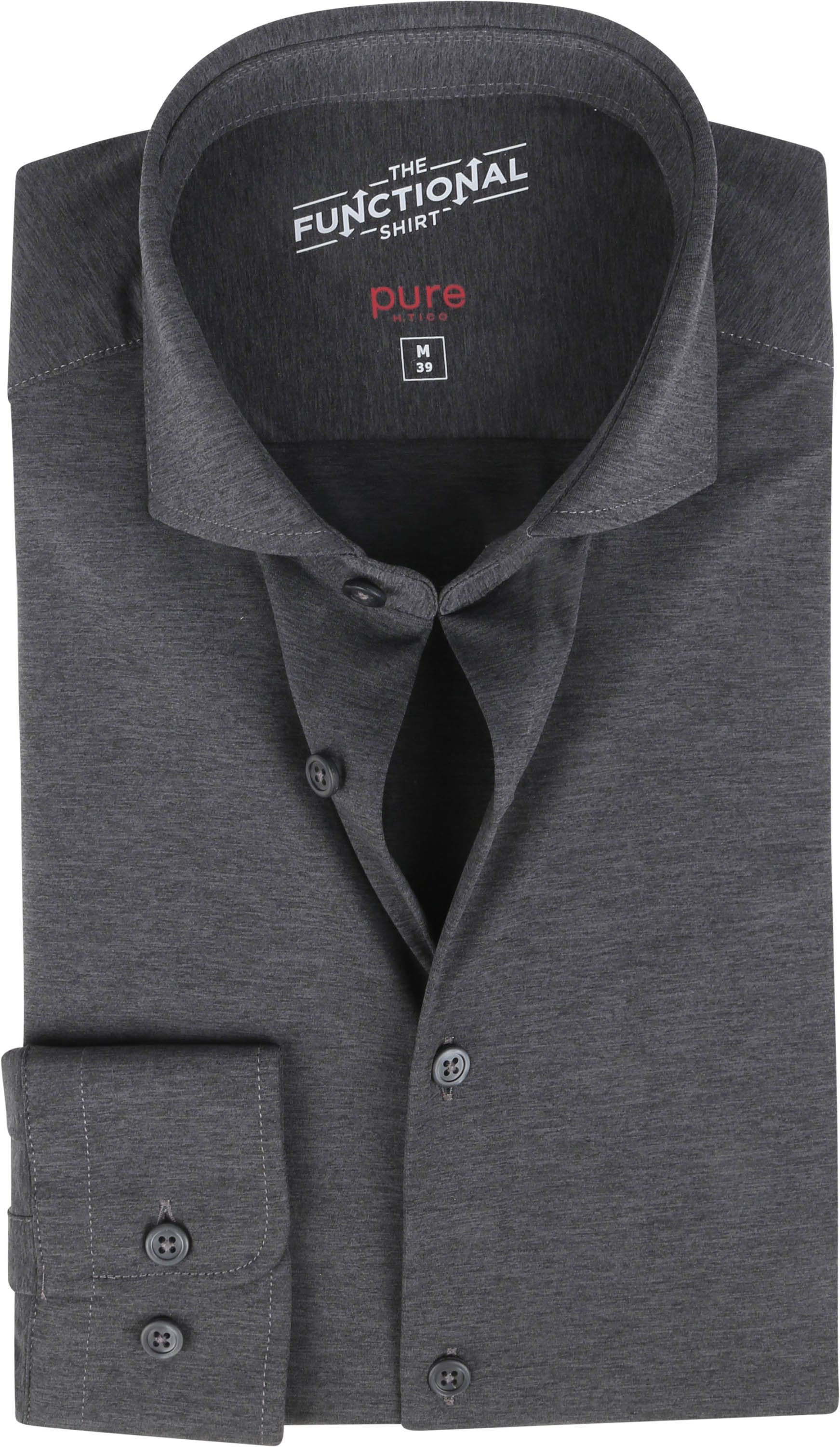 Pure H.Tico The Functional Dark Shirt Grey Dark Grey size 15