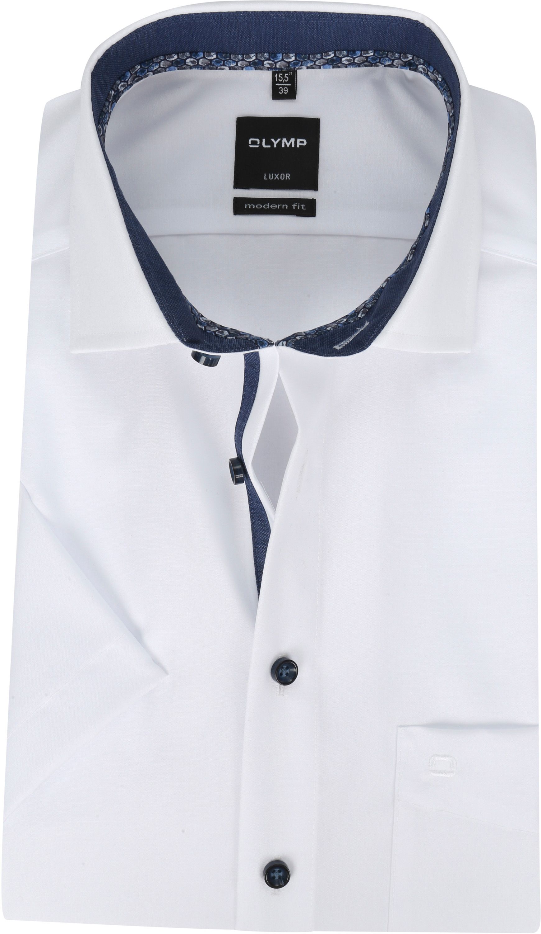 Olymp SS Luxor MF Shirt White size 15