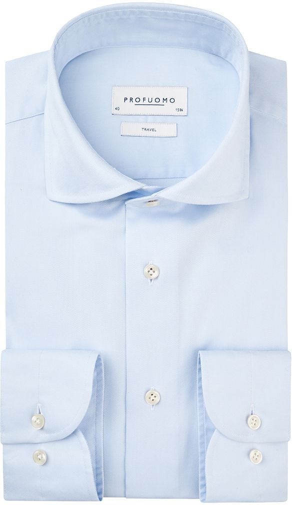 Profuomo Sky Blue Travel Shirt Blue order online | PP2HC0040 | Suitable Lithuania