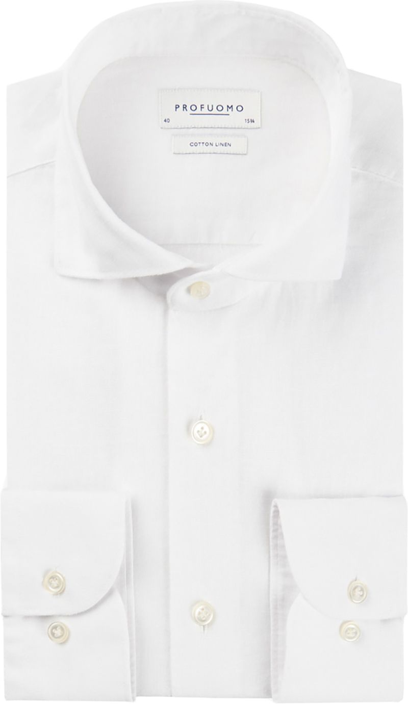 Profuomo Linnen Hemd Wit PPUH10017A-2 kopen | Suitable