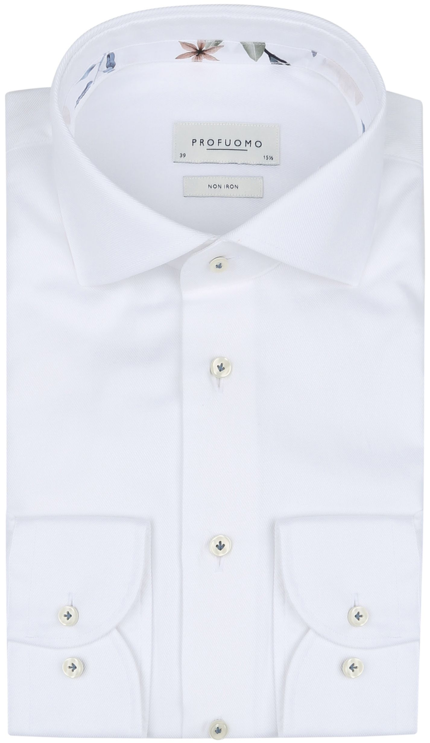 Profuomo Twill Hemd Wit PPWH10014A-2 kopen | Suitable
