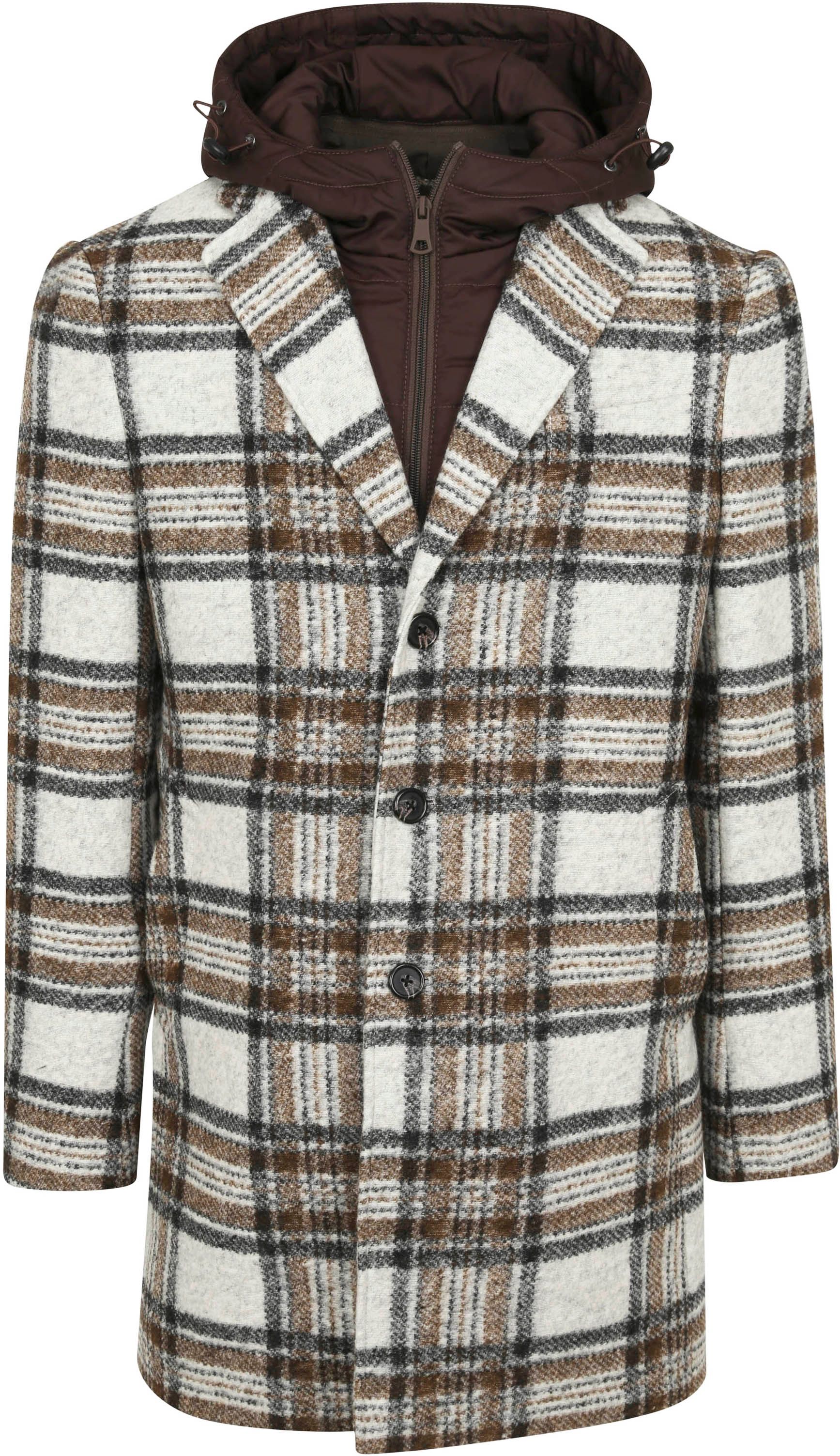 Suitable Coat Checkered Brown Grey size 38-R
