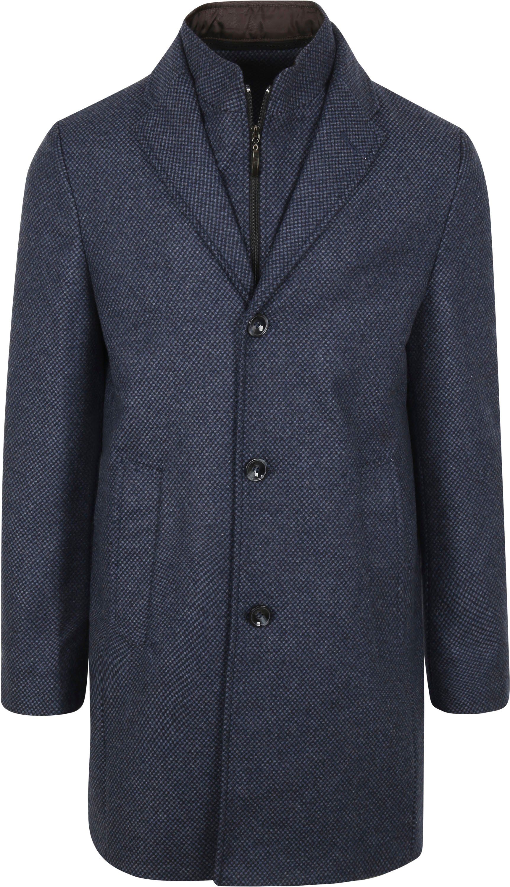 Suitable K150 Coat Plaid Dark  Blue Dark Blue size 36-R